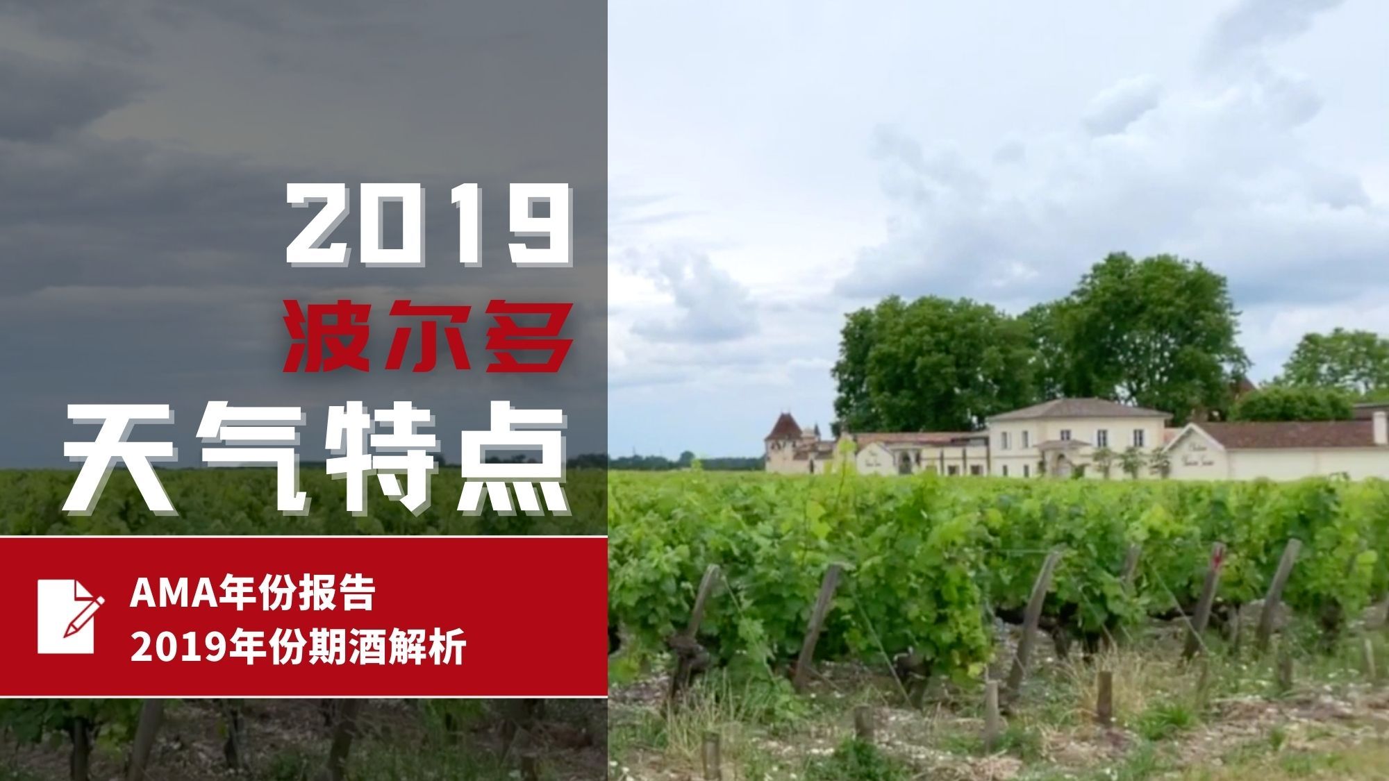 AMA年份报告 – 2019年份波尔多波期酒解析 – 天气特点”5+1“ - Alexandre Ma