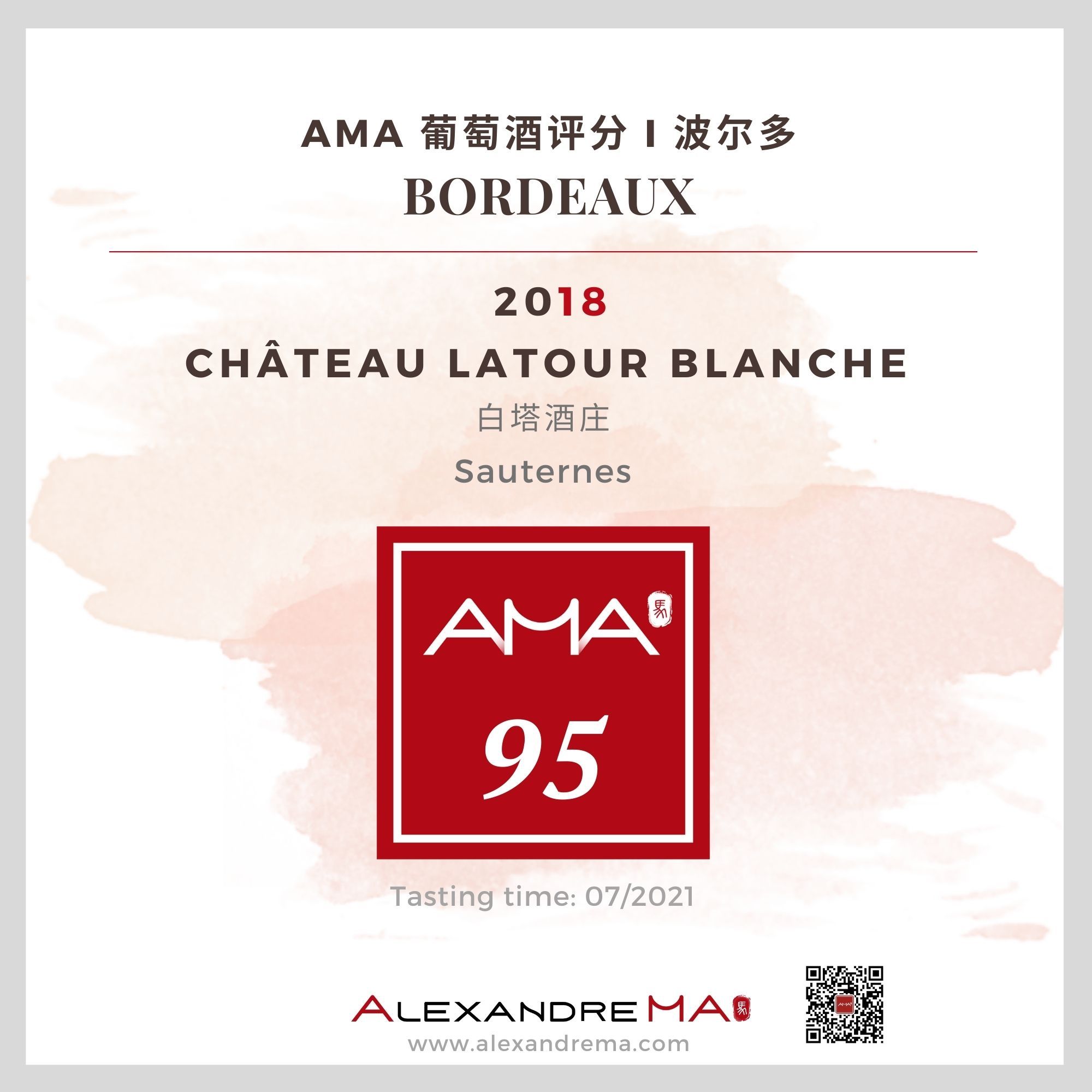 Château La Tour Blanche 2018 - Alexandre MA