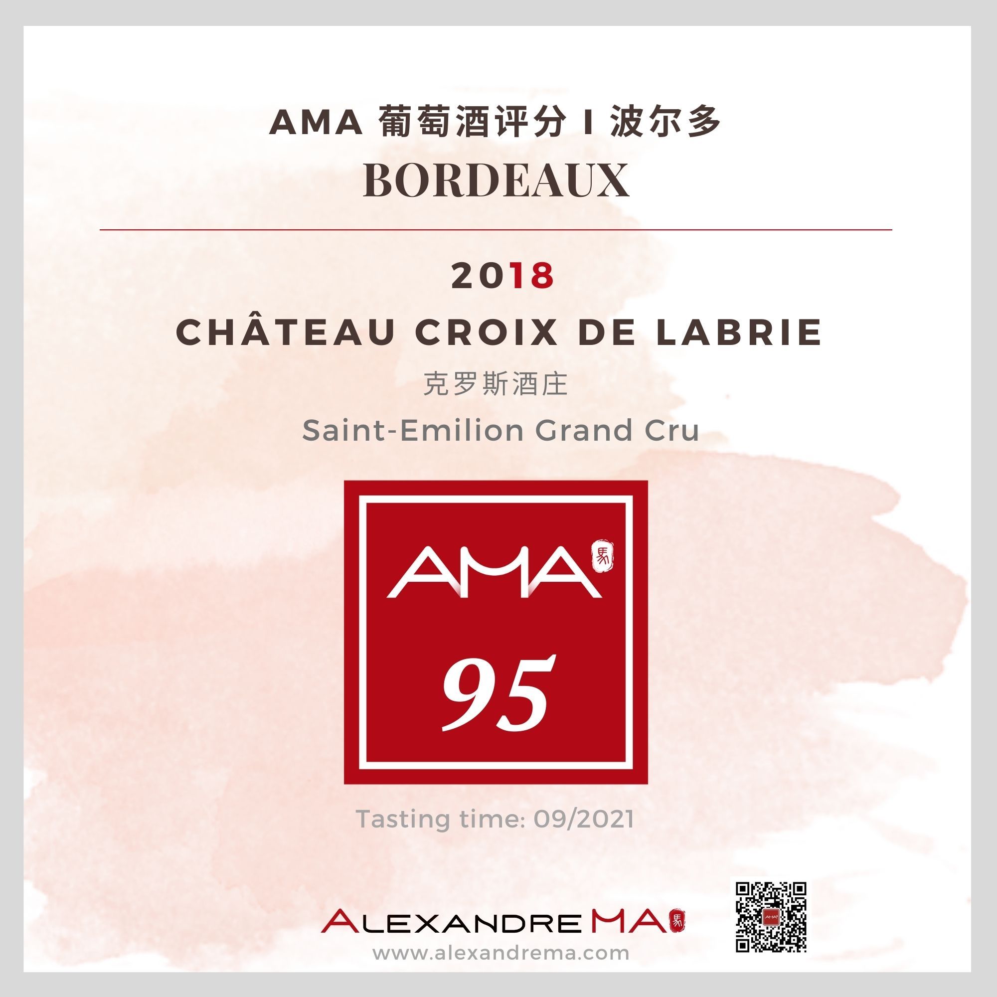 Château Croix de Labrie 2018 - Alexandre MA