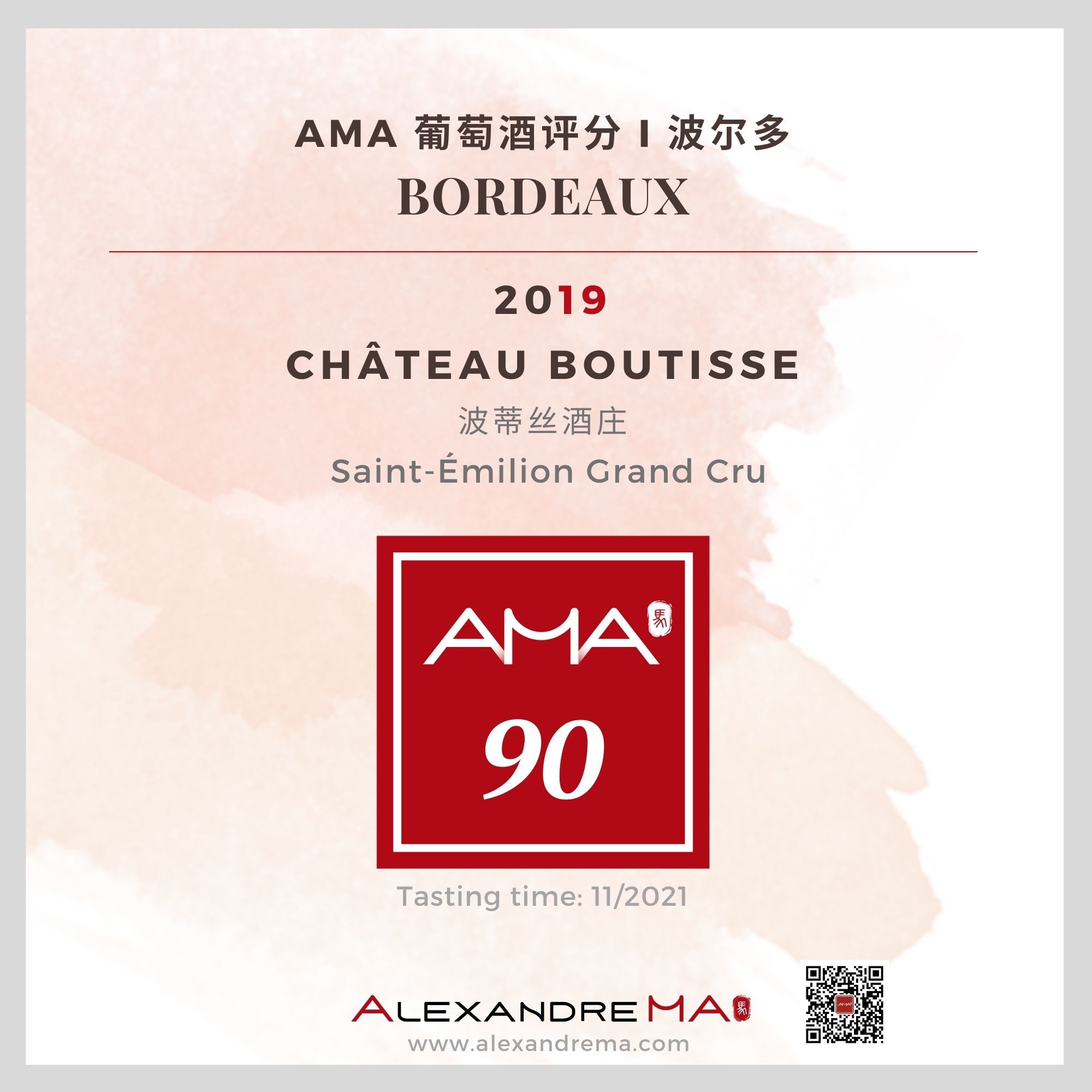 Château Boutisse 2019 - Alexandre MA