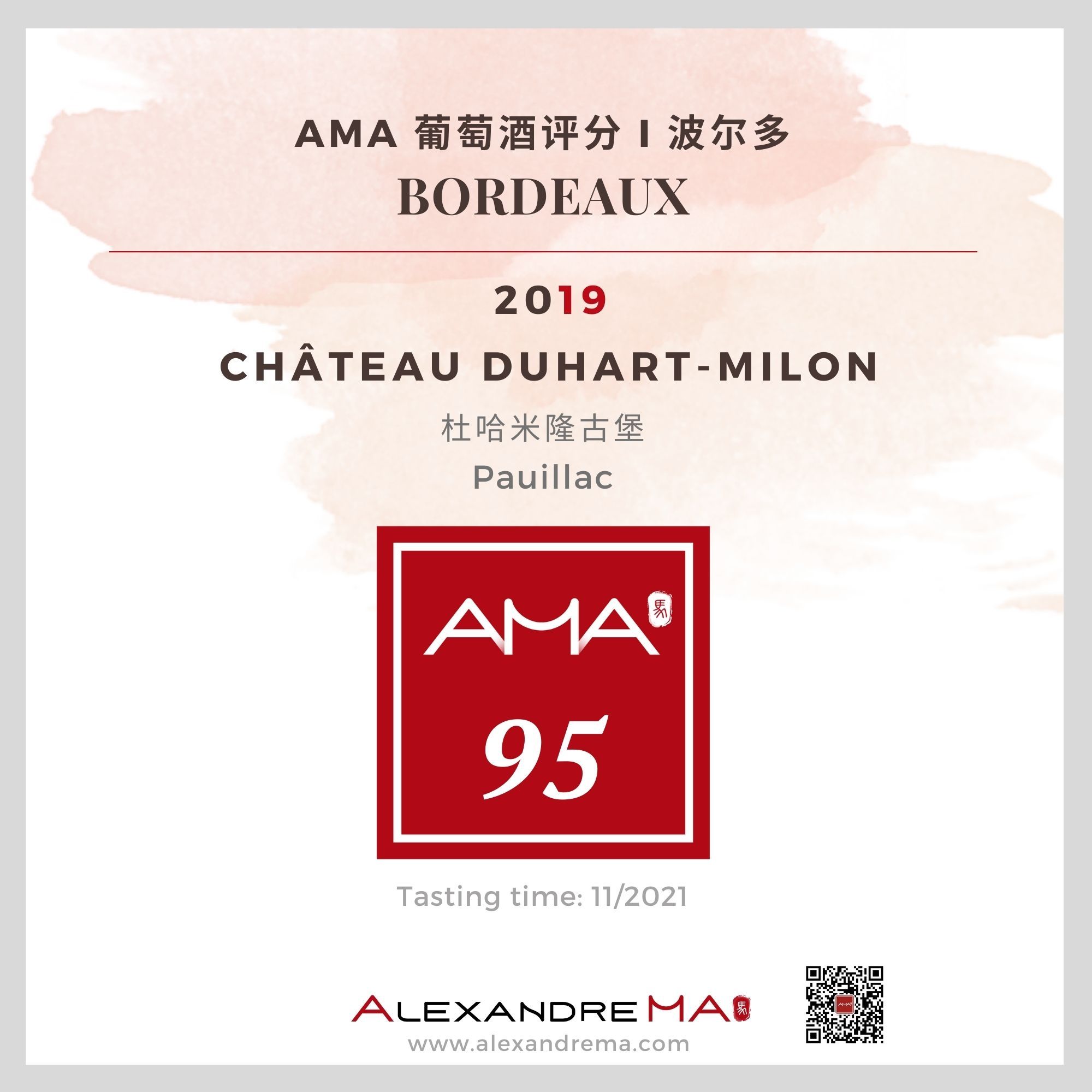 Château Duhart-Milon 2019 - Alexandre MA