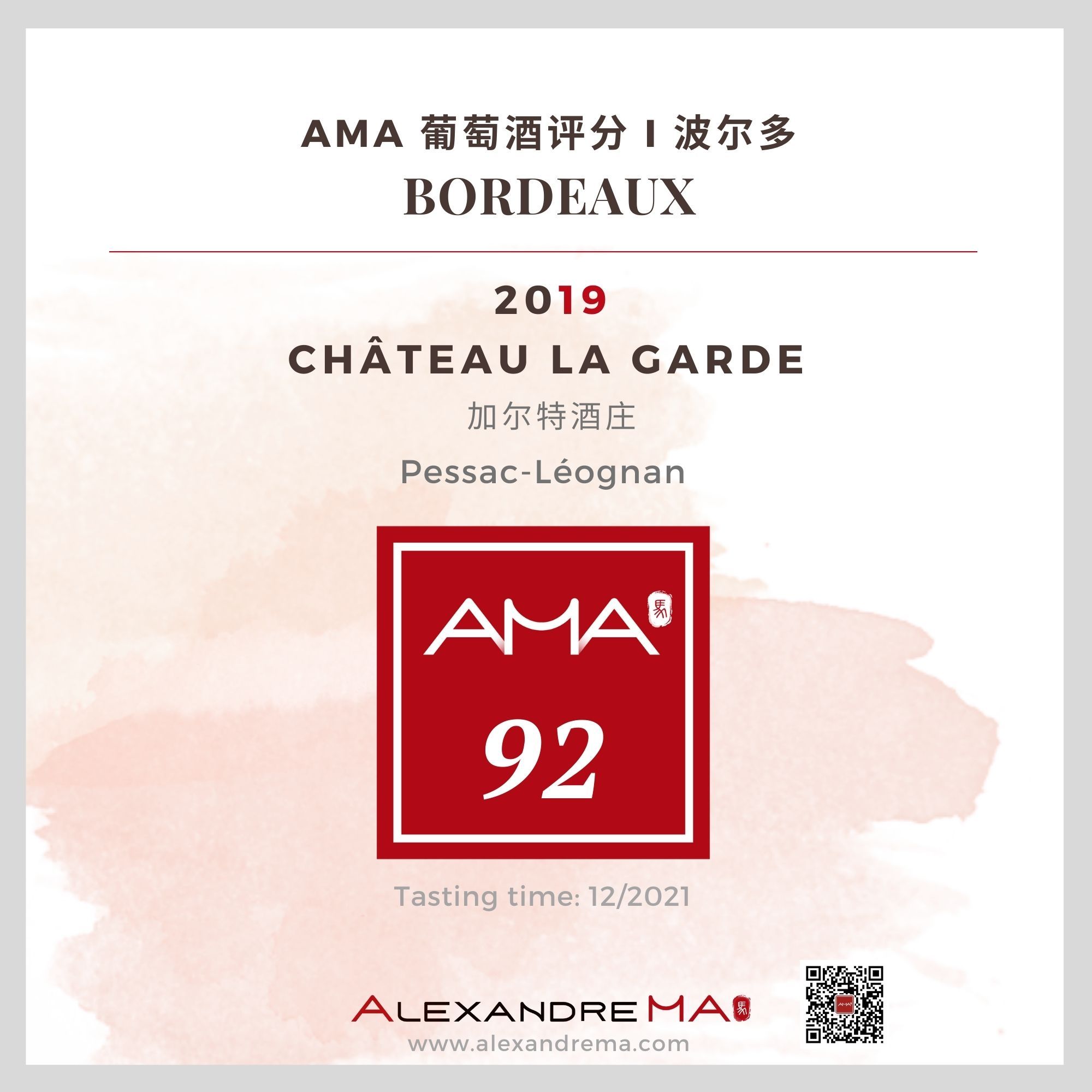 Château La Garde 2019 加尔特酒庄 - Alexandre Ma