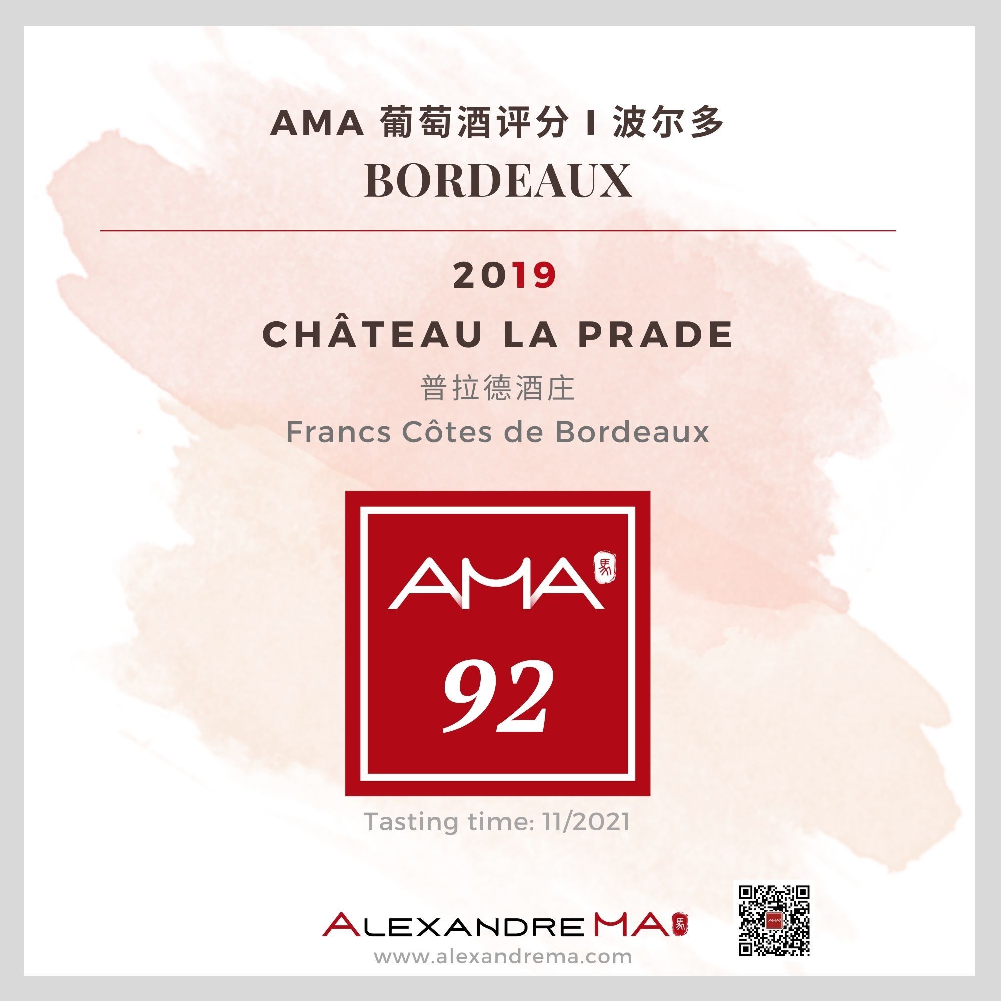 Château La Prade 2019 普拉德酒庄 - Alexandre Ma