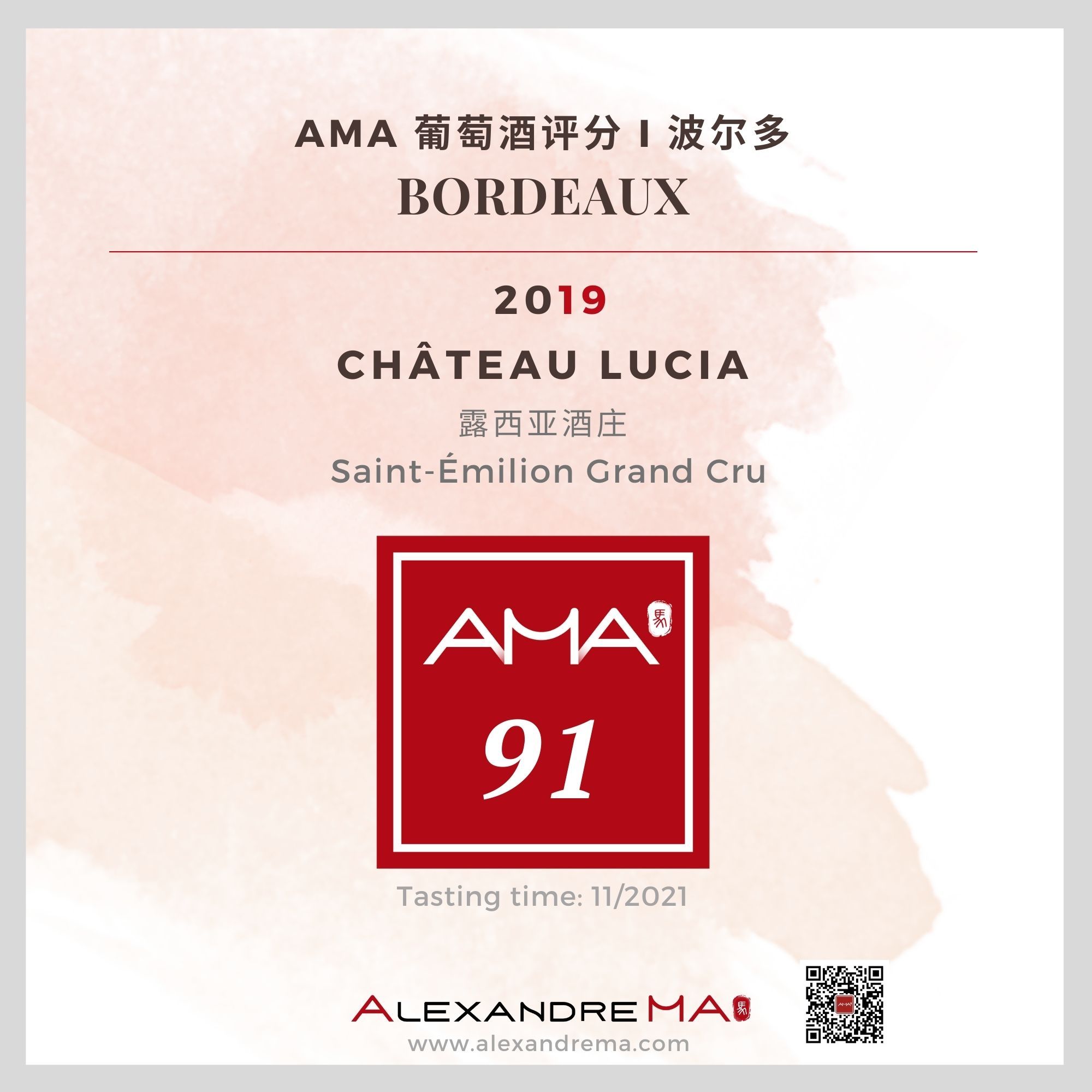 Château Lucia 2019 - Alexandre MA