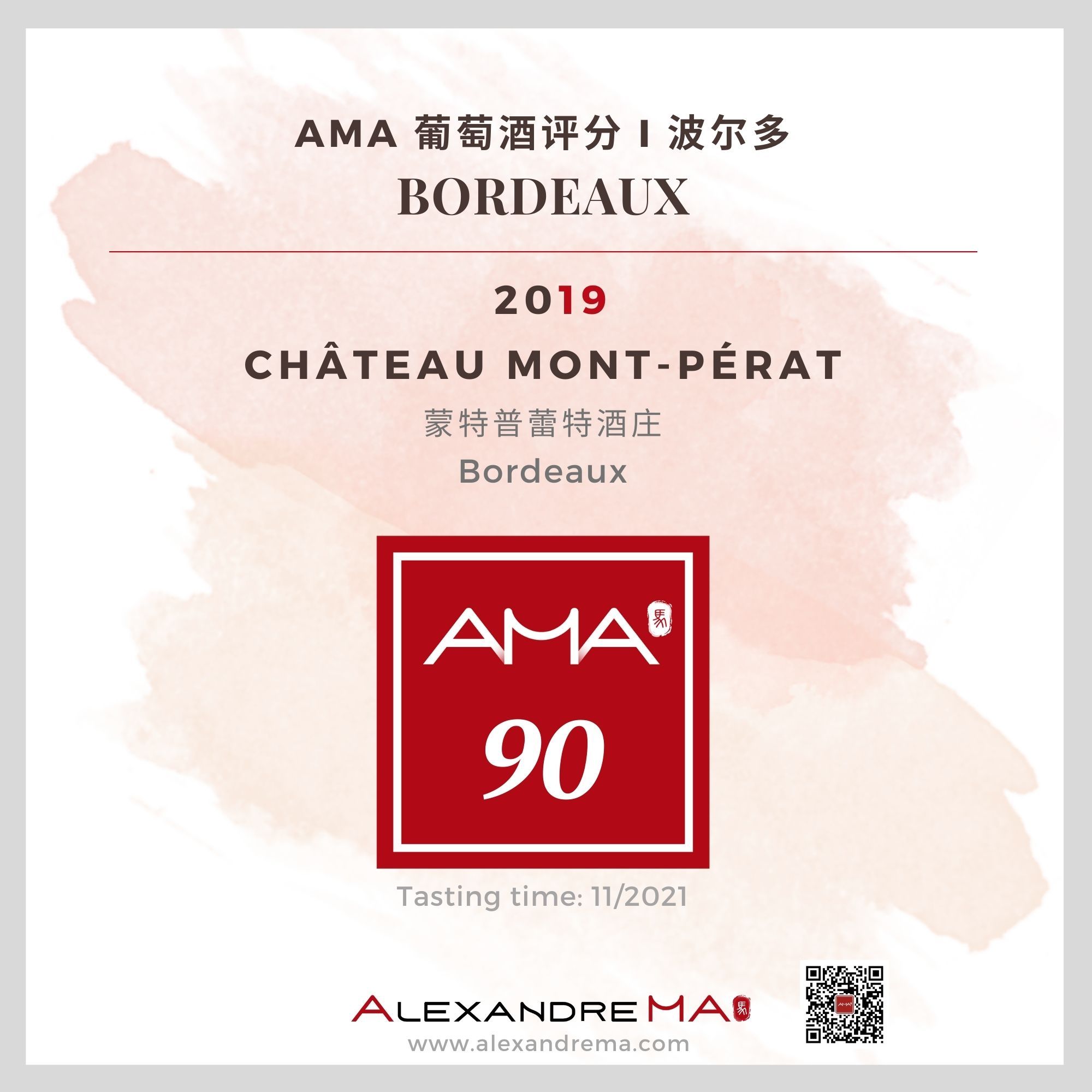 Château Mont-Pérat 2019 - Alexandre MA