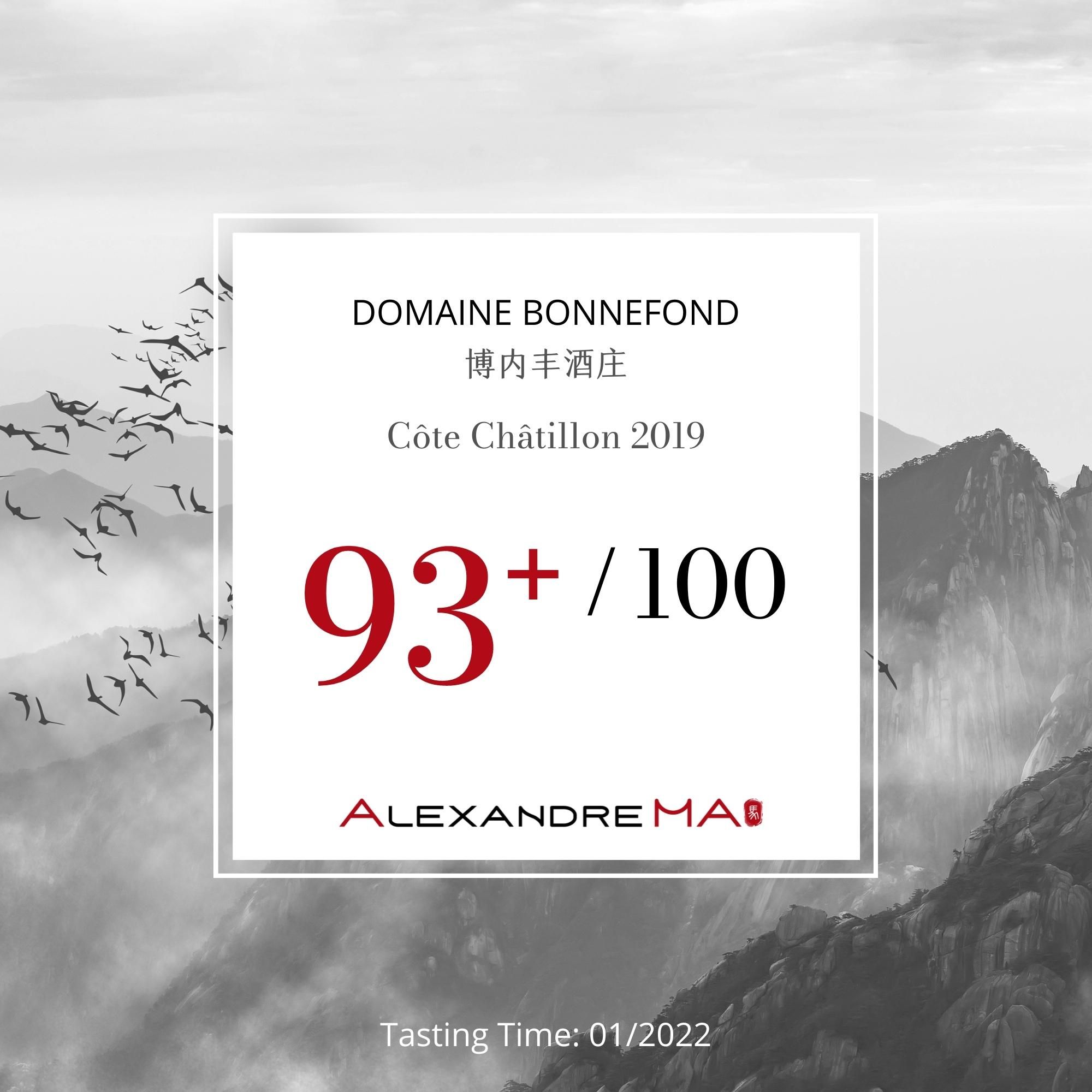 Domaine Bonnefond (Patrick et Christophe) 博内丰酒庄-Côte Châtillon 2019 - Alexandre Ma