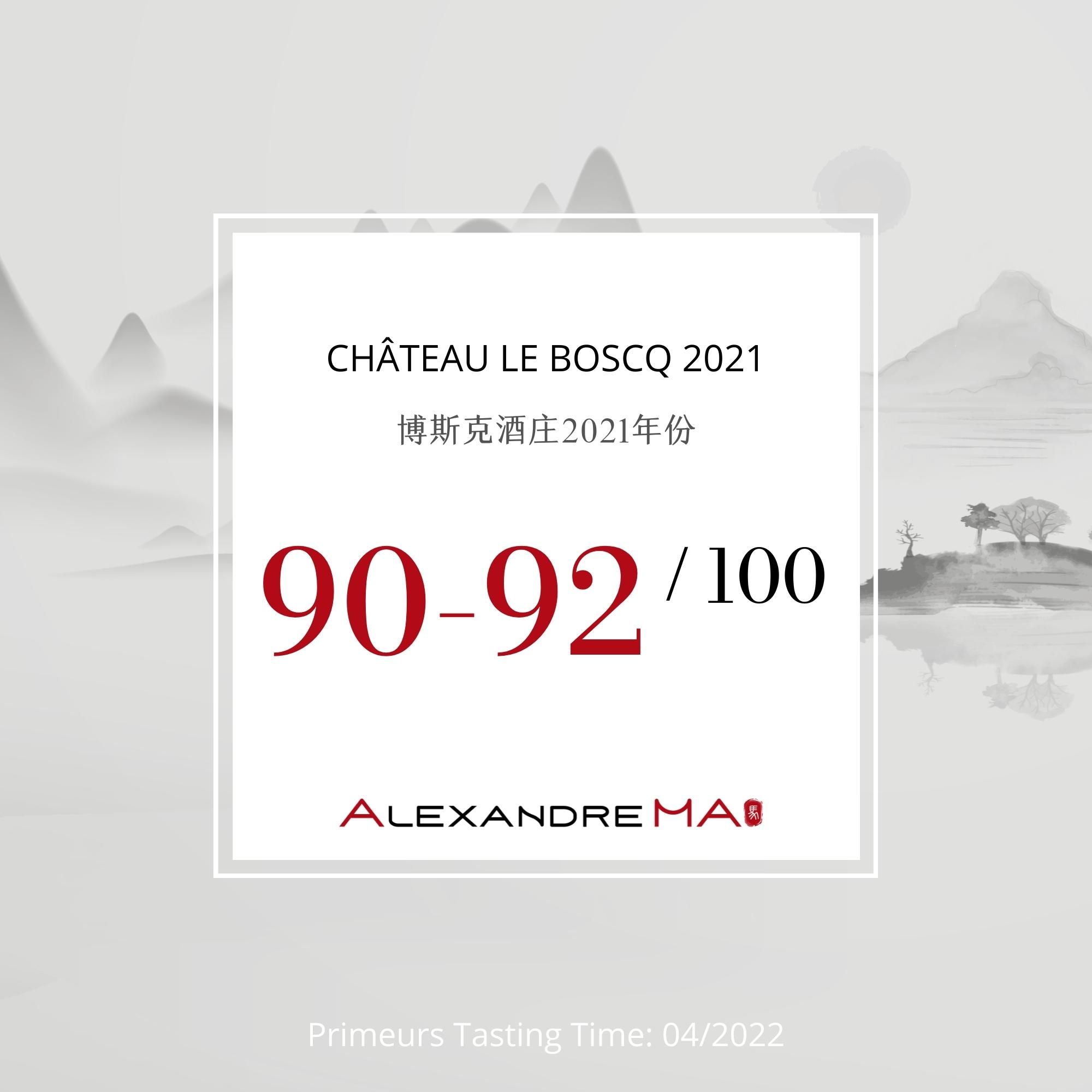 Château Le Boscq 2021 - Alexandre MA