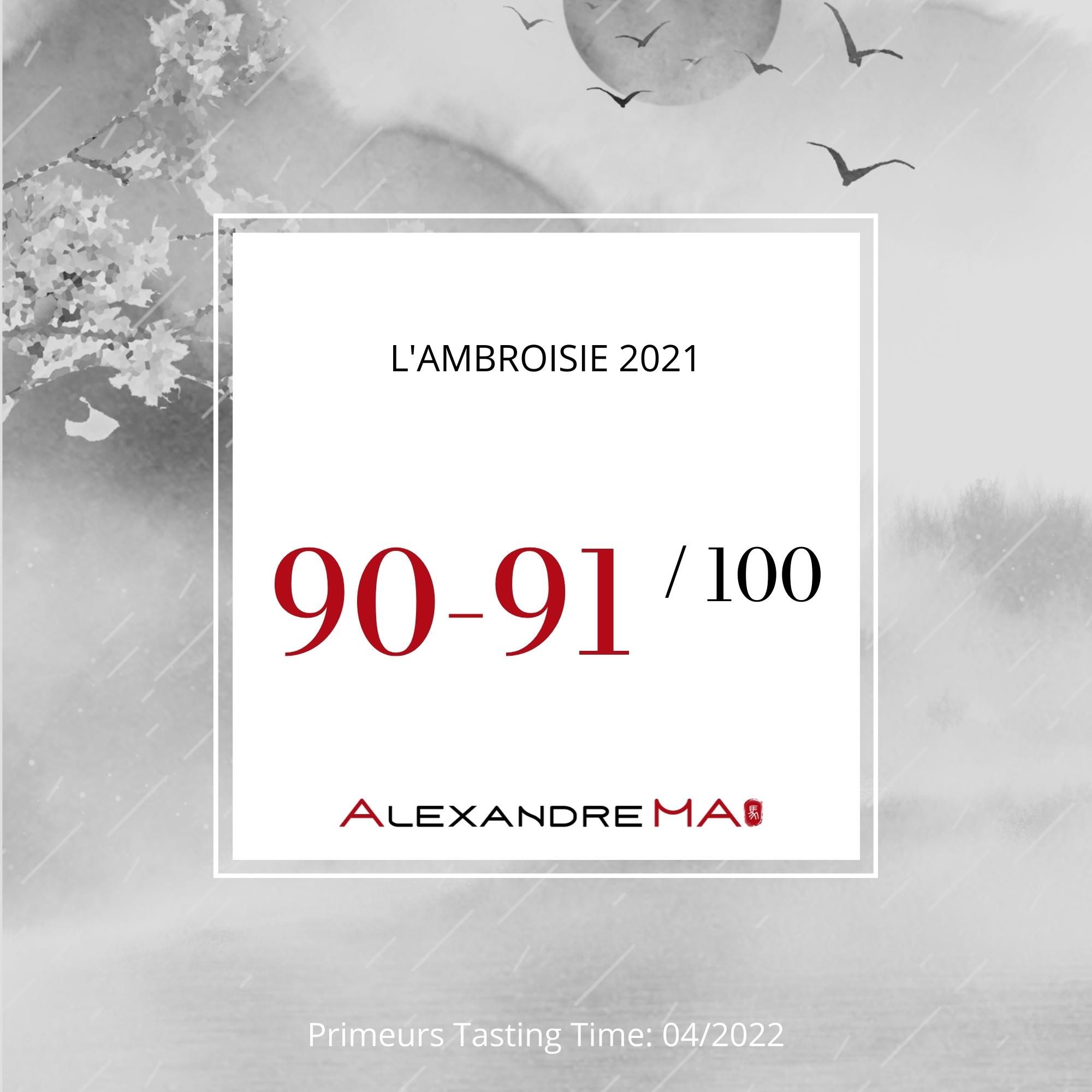 L’Ambroisie 2021 - Alexandre MA