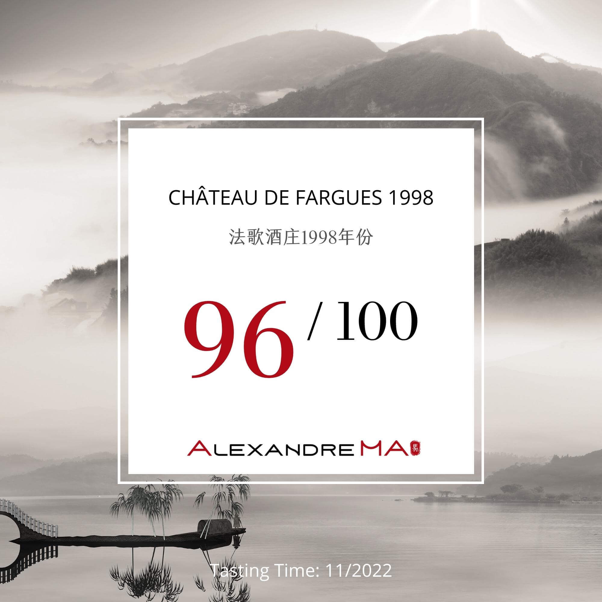 Château de Fargues 1998 - Alexandre MA