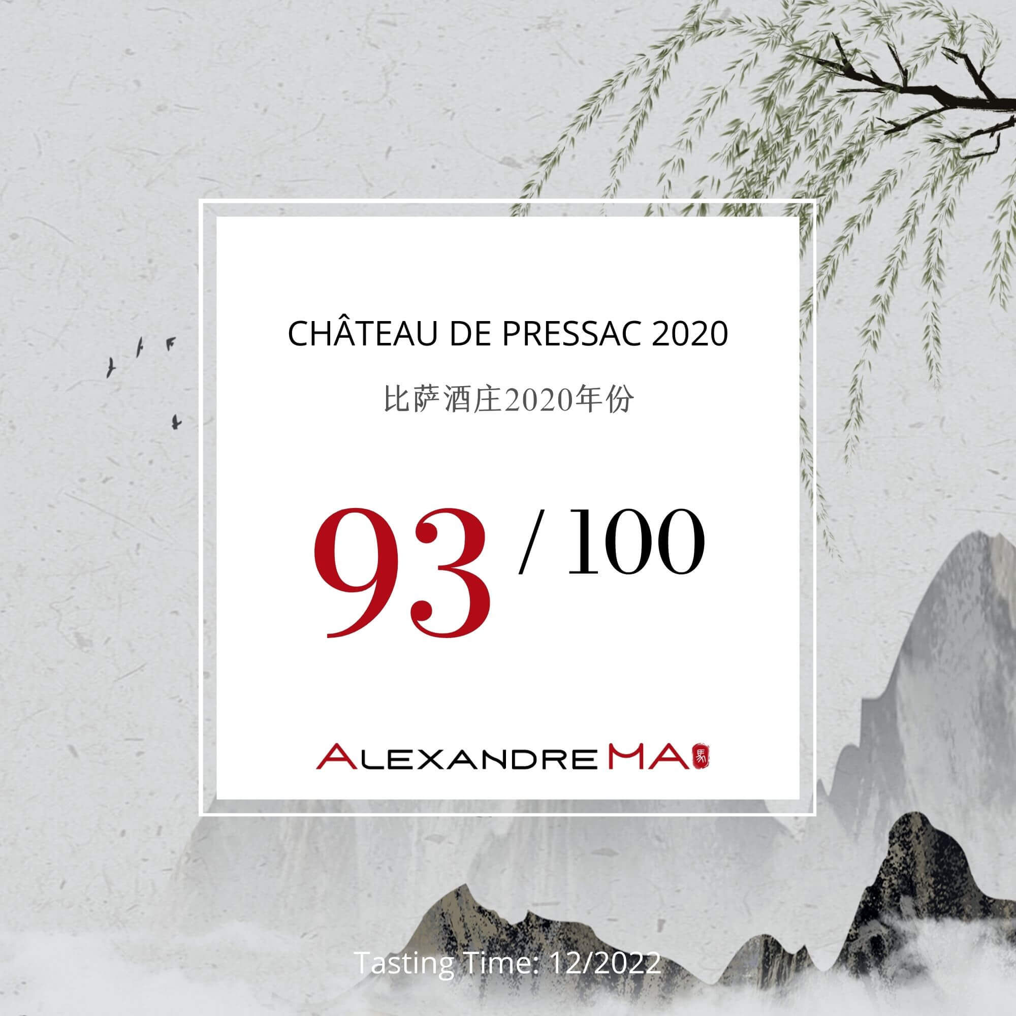 Château de Pressac 2020 - Alexandre MA