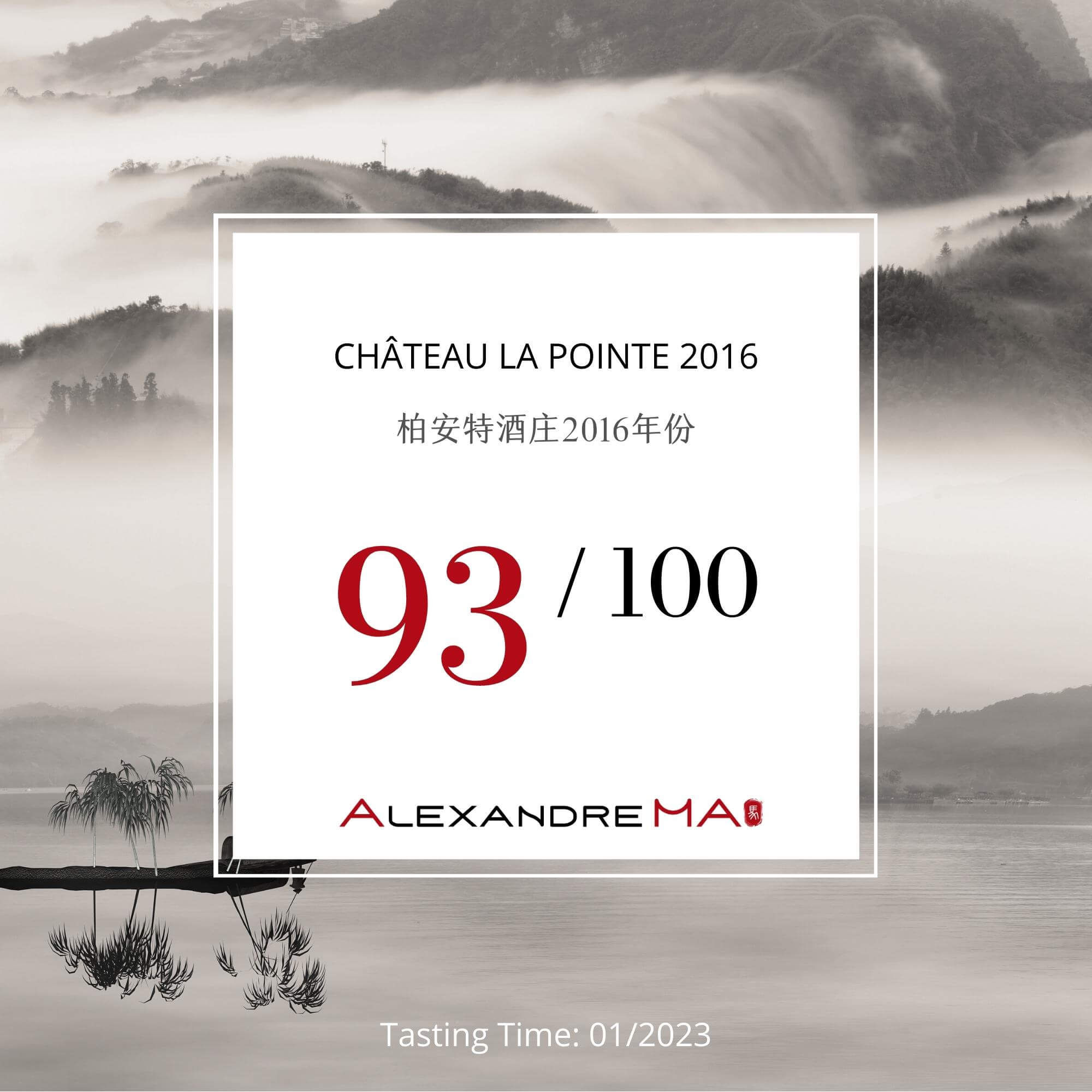 Château La Pointe 2016 - Alexandre MA