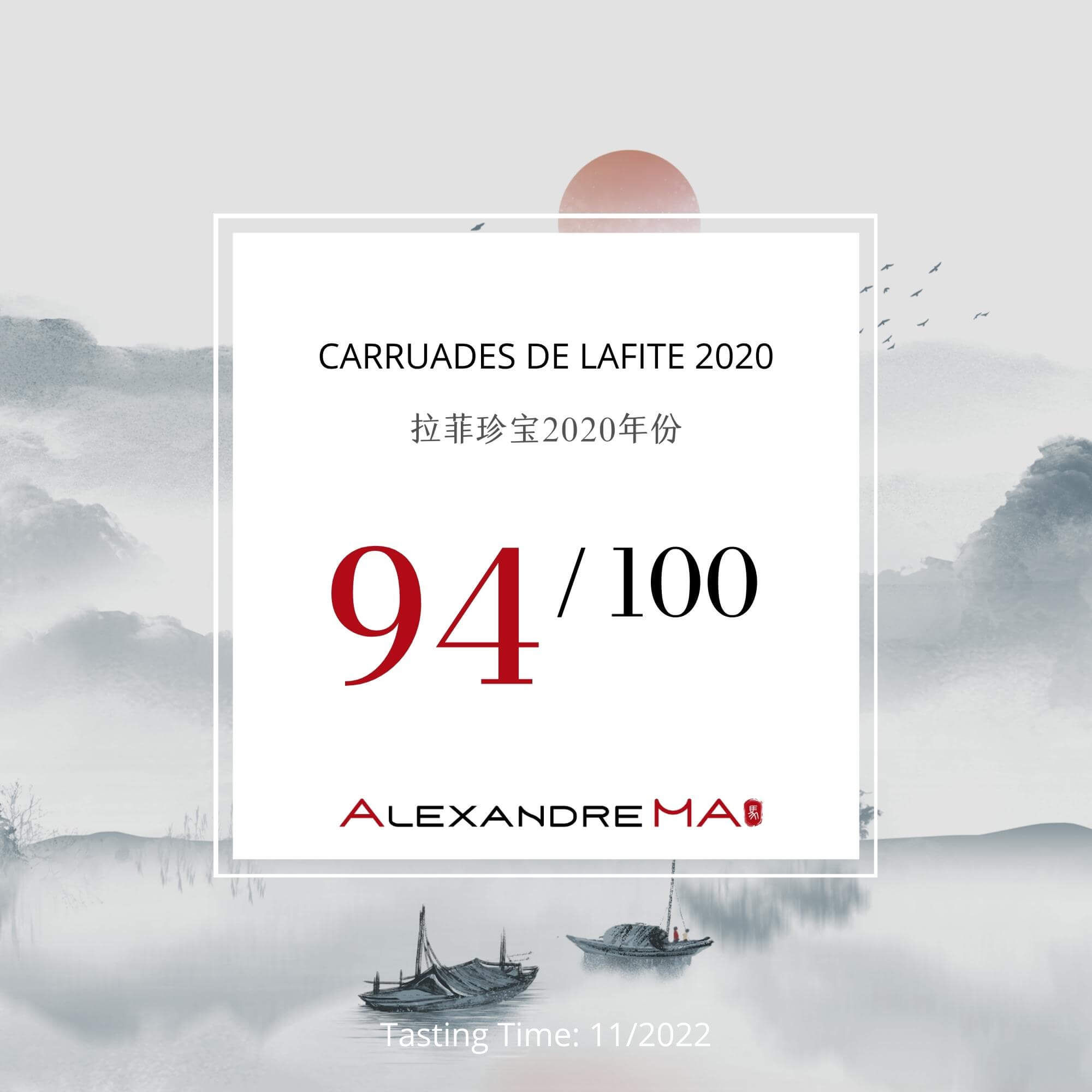 Carruades de Lafite 2020 - Alexandre MA