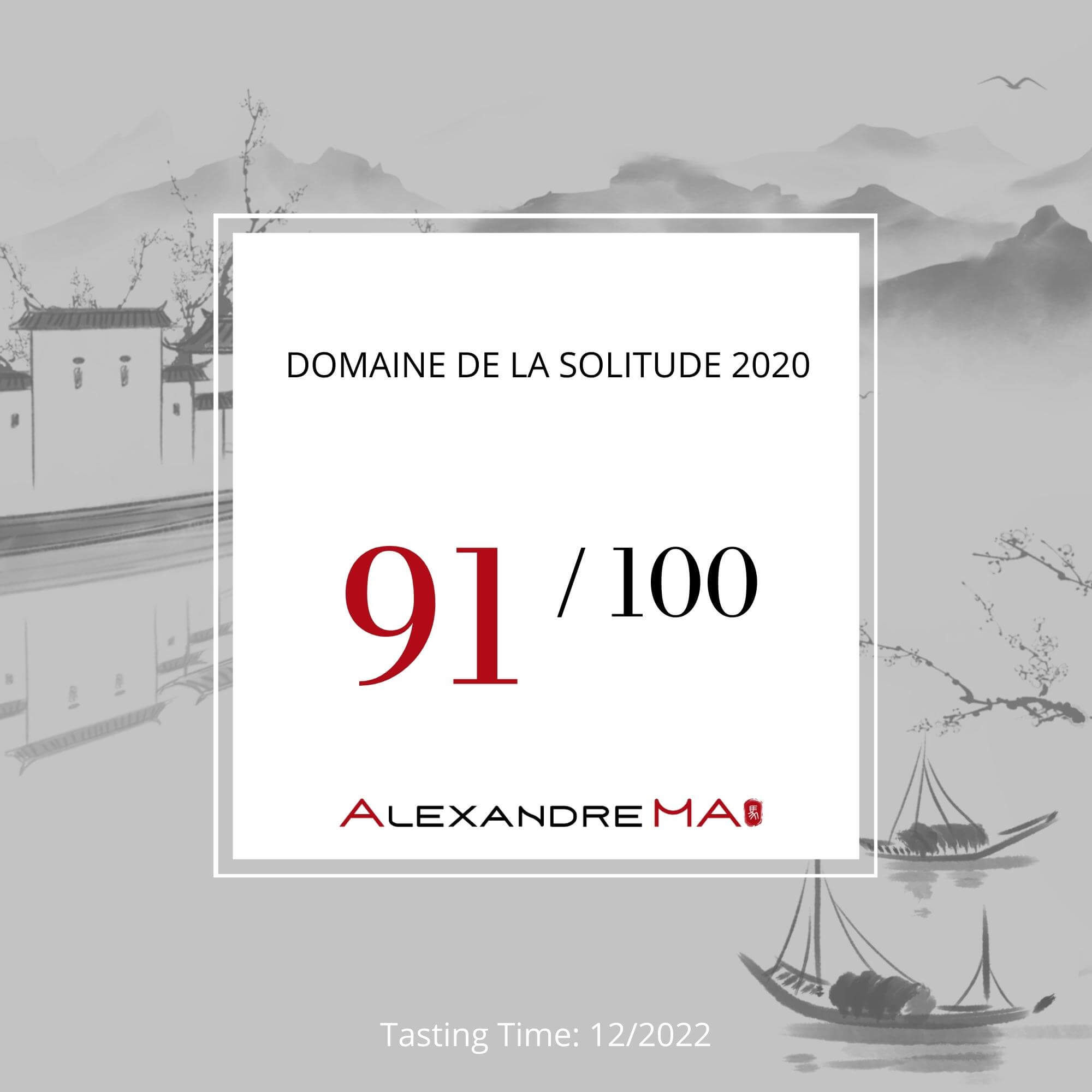 Domaine de La Solitude 2020 - Alexandre MA