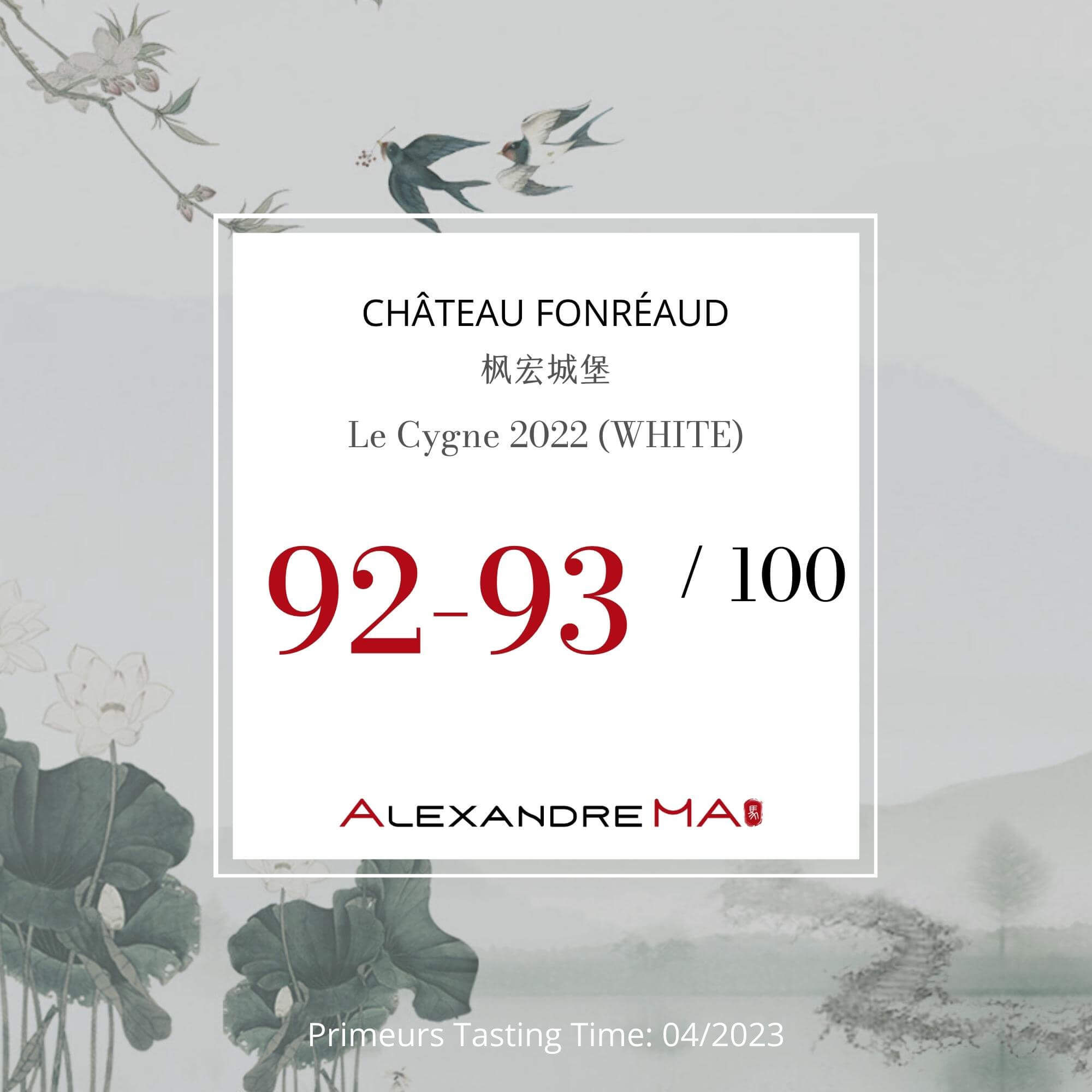 Château Lestage – Le Cygne – white – 2022 Primeurs - Alexandre MA