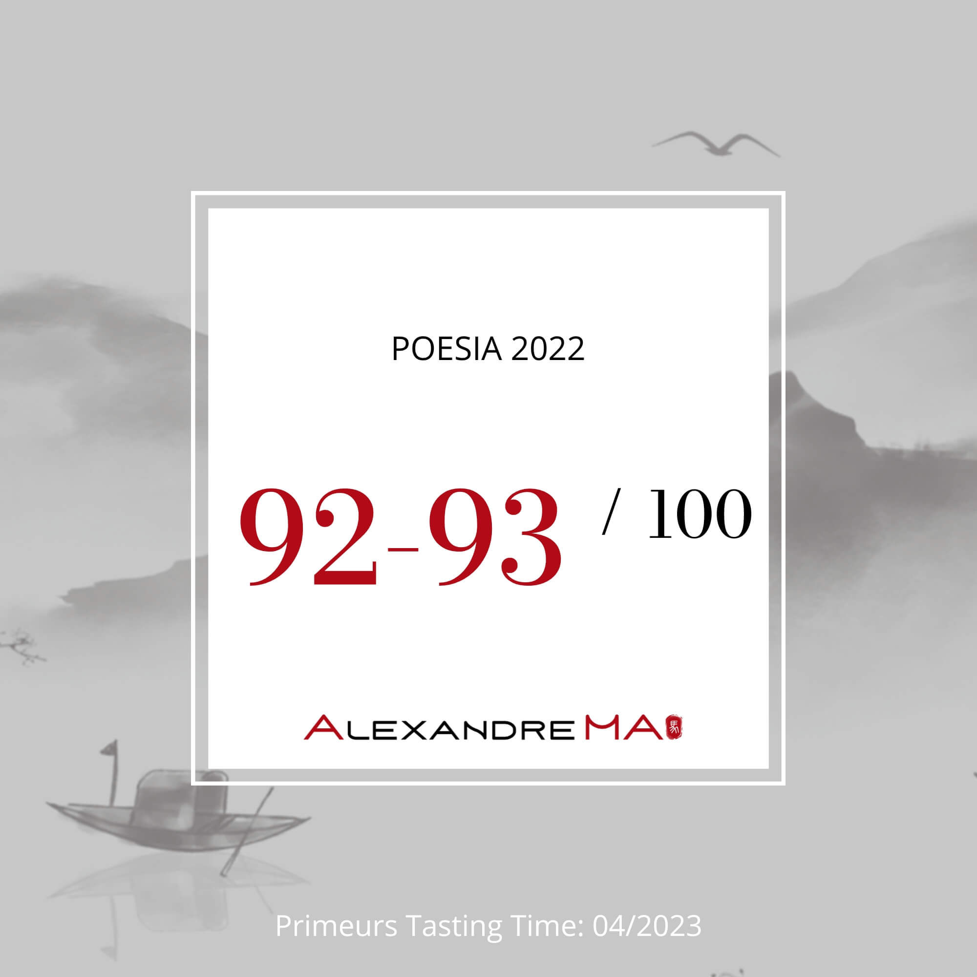 Poesia 2022 Primeurs - Alexandre Ma