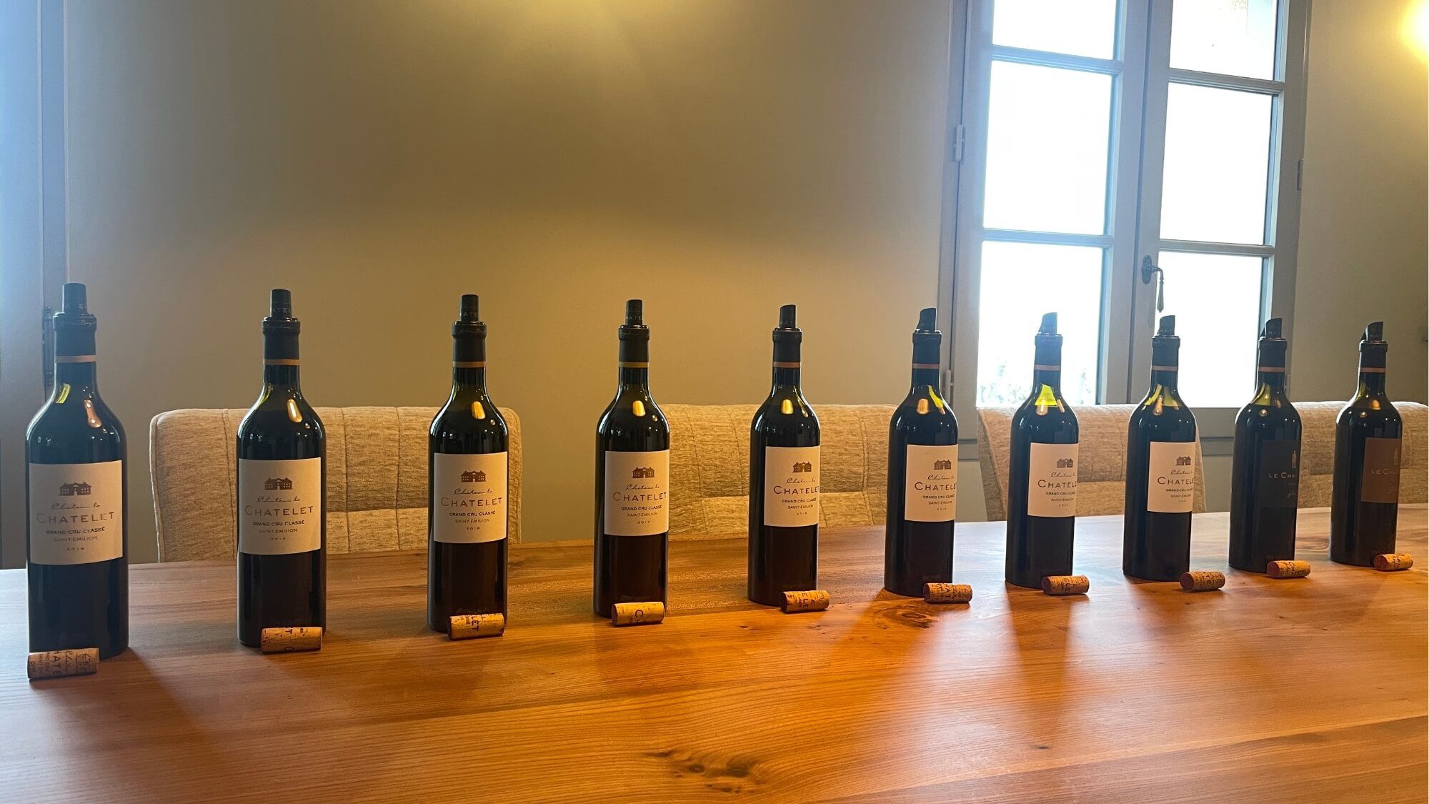 AMA Vertical Tasting-Château Le Chatelet - Alexandre MA