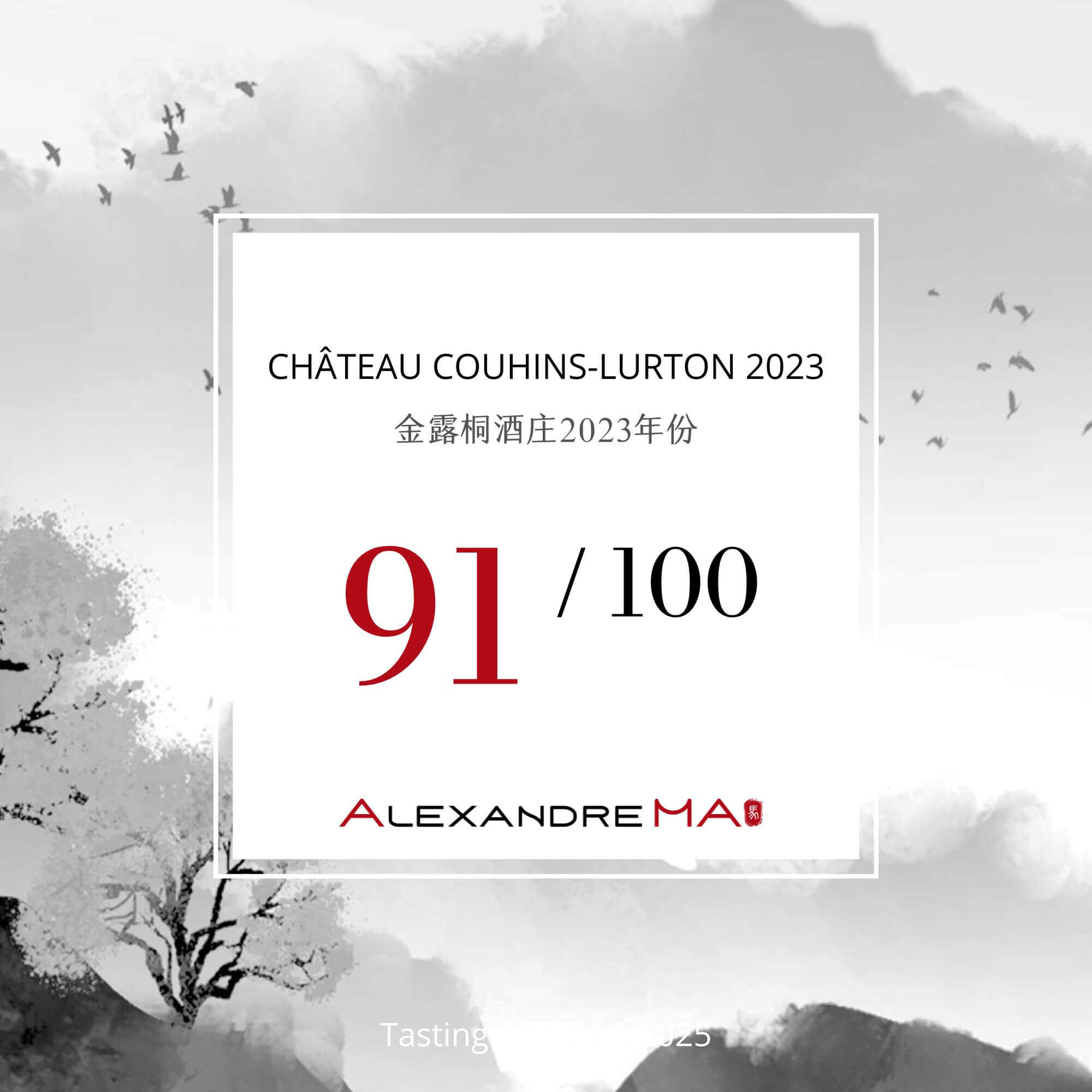 Château Couhins-Lurton 2023 - Alexandre MA