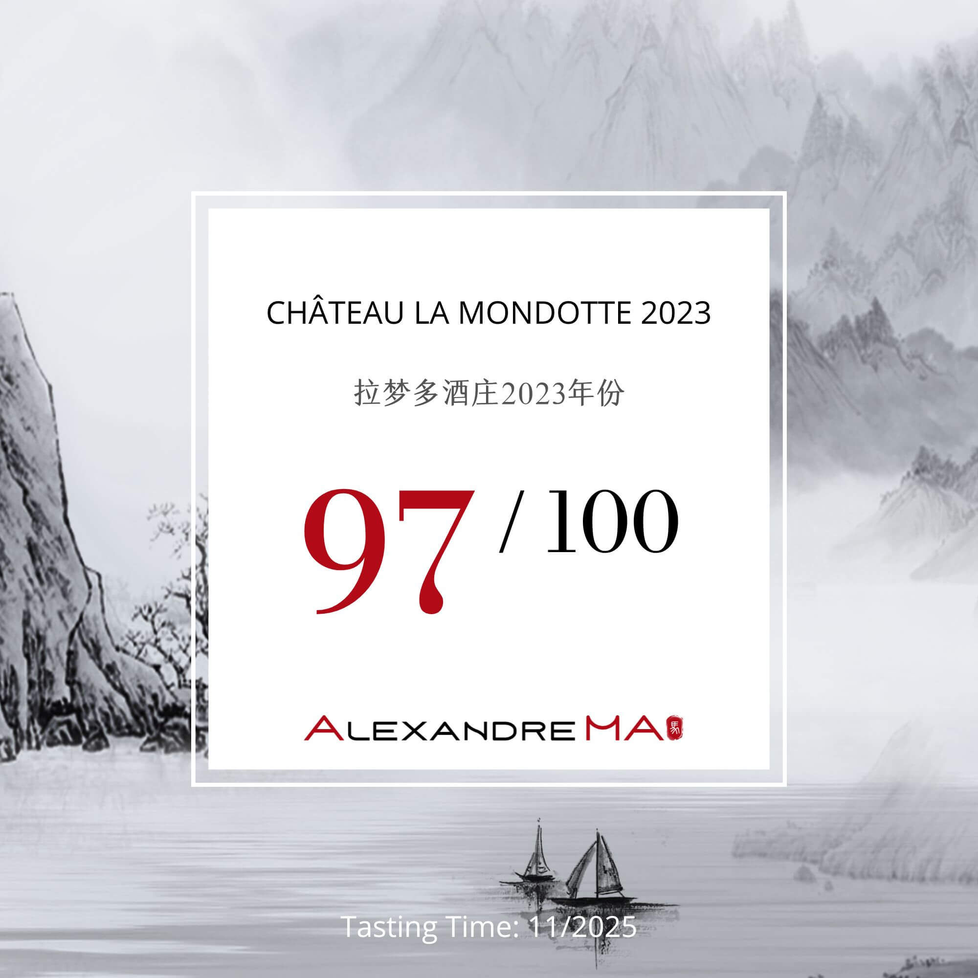 Château La Mondotte 2023 - Alexandre MA