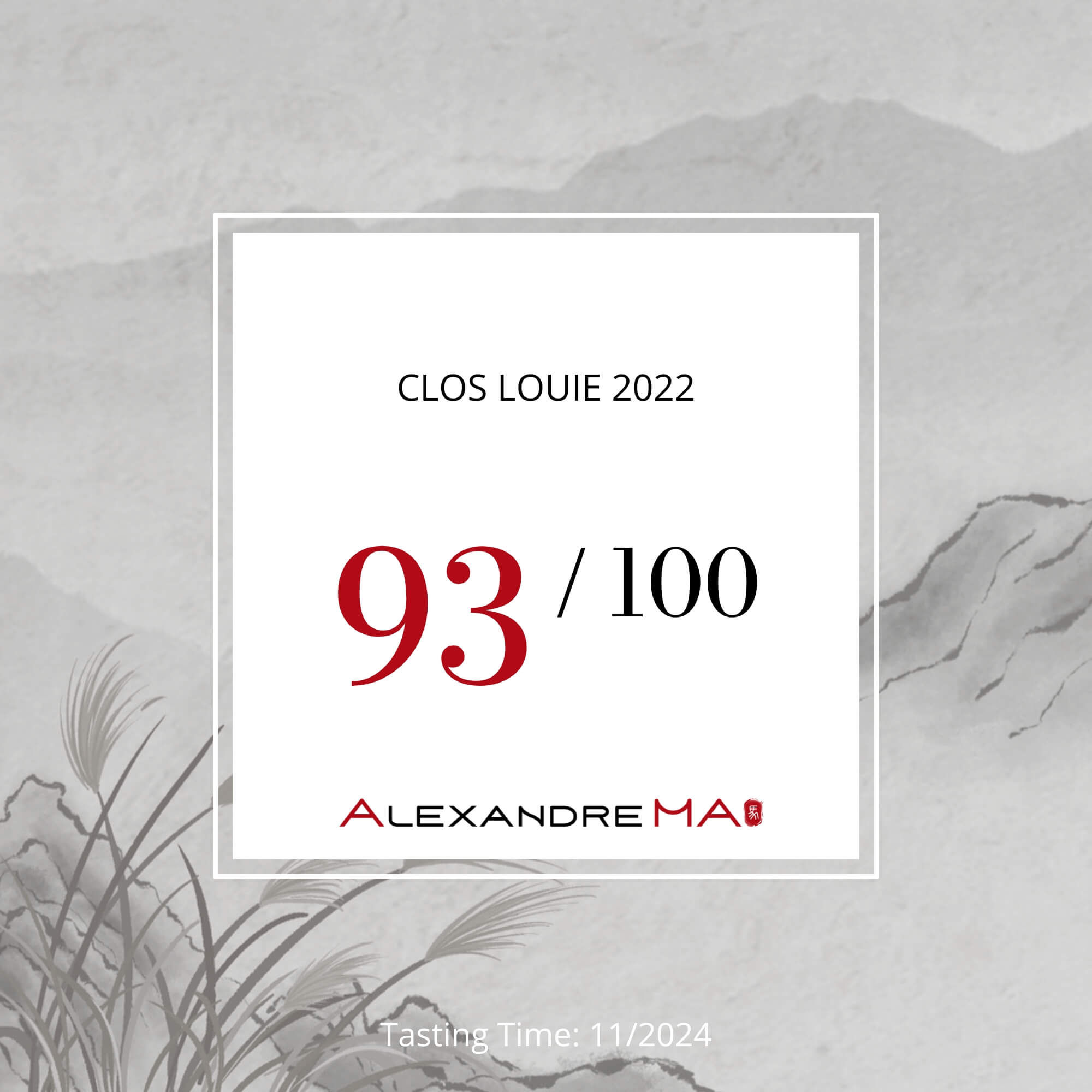 Clos Louie 2022 - Alexandre MA