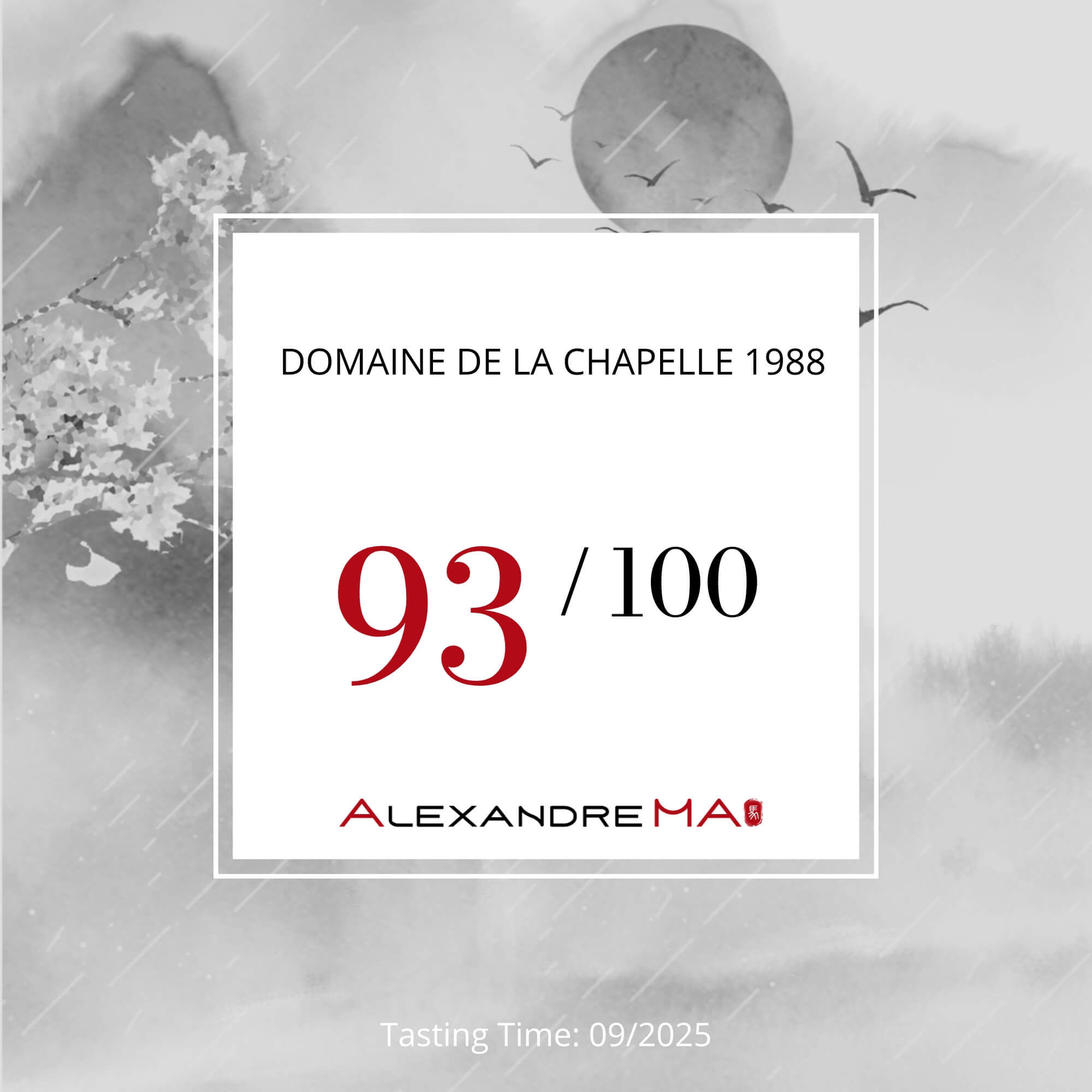 Domaine de La Chapelle 1988 - Alexandre MA