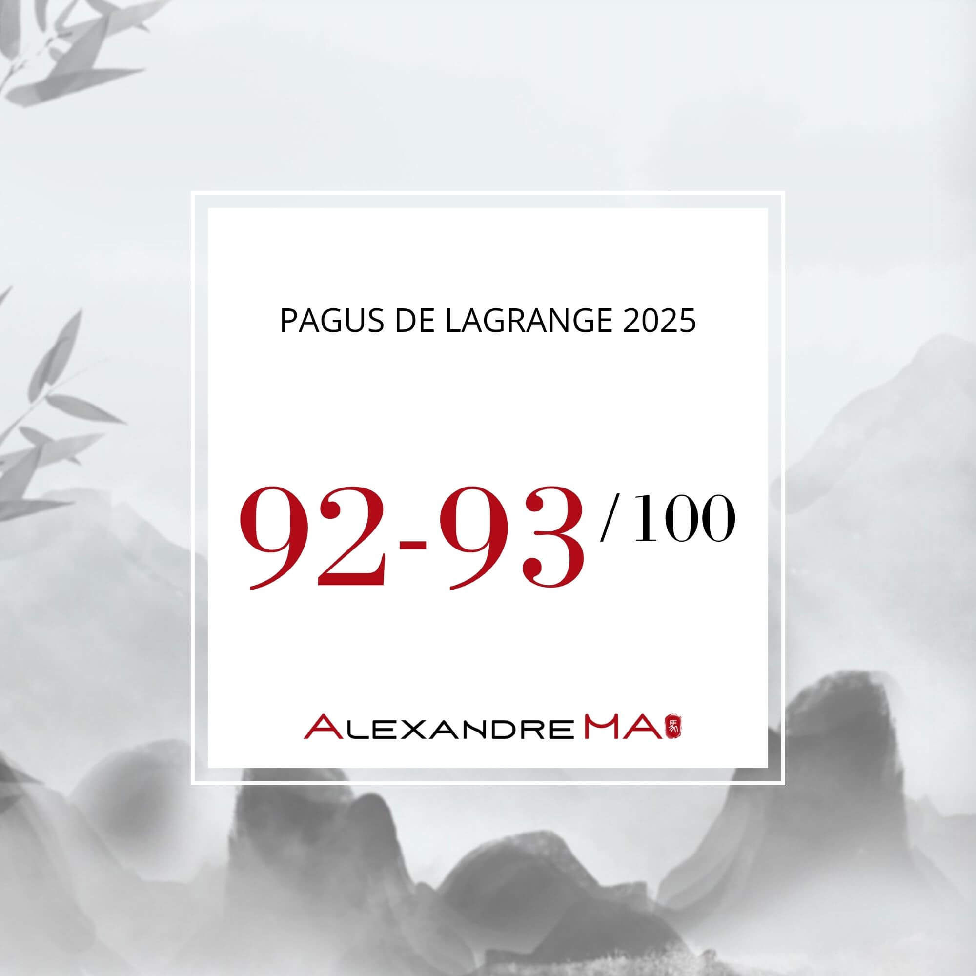 Pagus de Lagrange 2025 Primeurs - Alexandre Ma