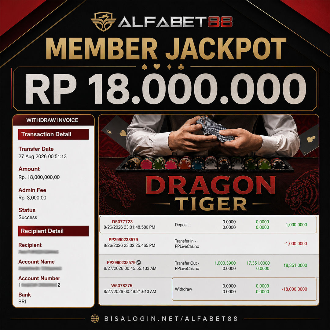 MEMBER JACKPOT PRAGMATIC LIVE CASINO IDR 18.000.000