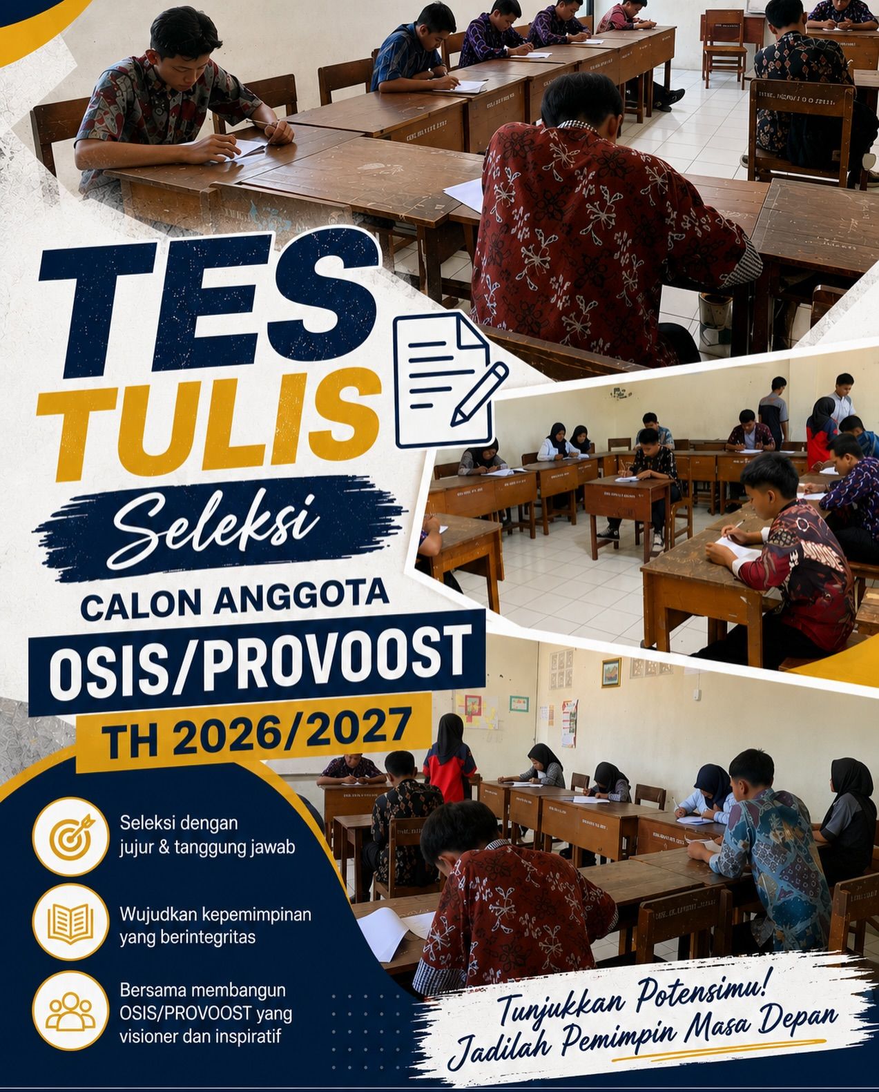 Tes Tulis Seleksi Calon Anggota OSIS/PROVOOST SMK Al Kaaffah Tahun 2026/2027