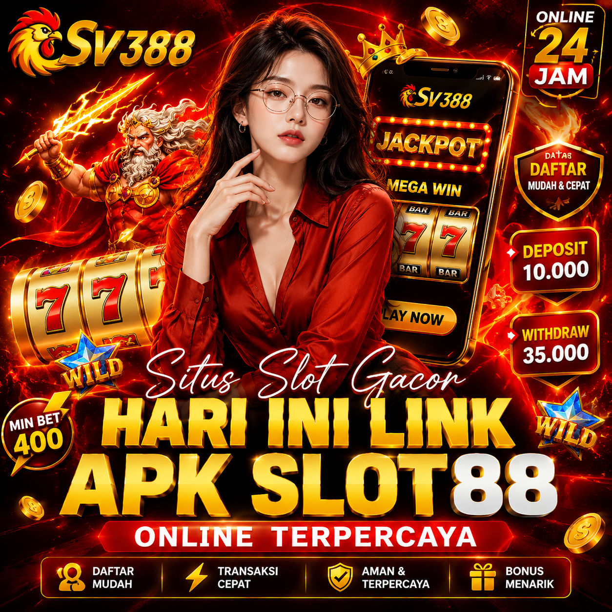 SV388 : Situs Slot Gacor Hari Ini Link APK Slot88 Online Terpercaya Gampang Menang
