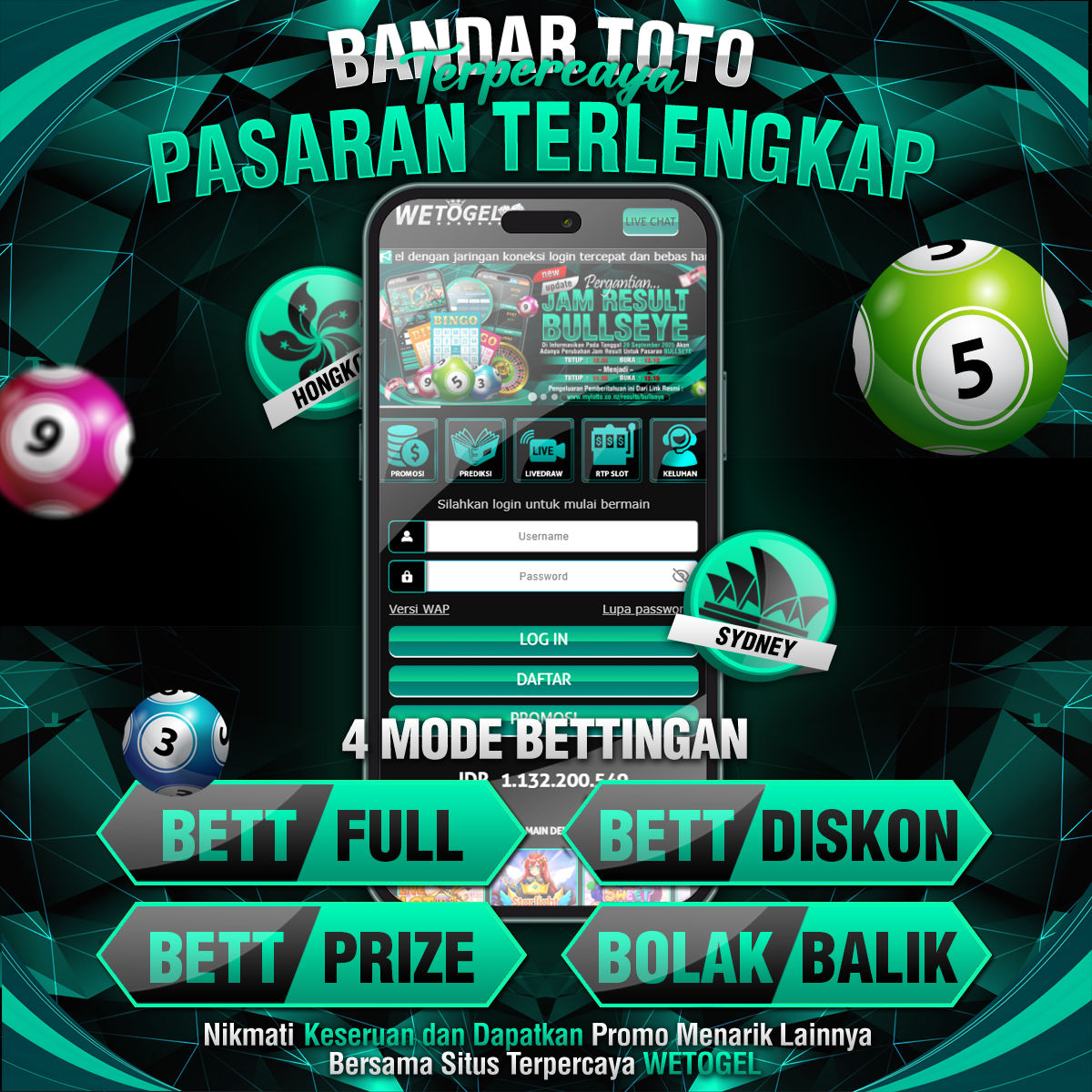 Toto Togel Online Terpercaya Hanya WETOGEL dan Pasaran Togel Resmi
