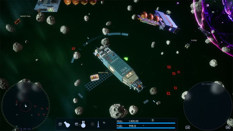 C-Beams intense space combat with gatling turrets