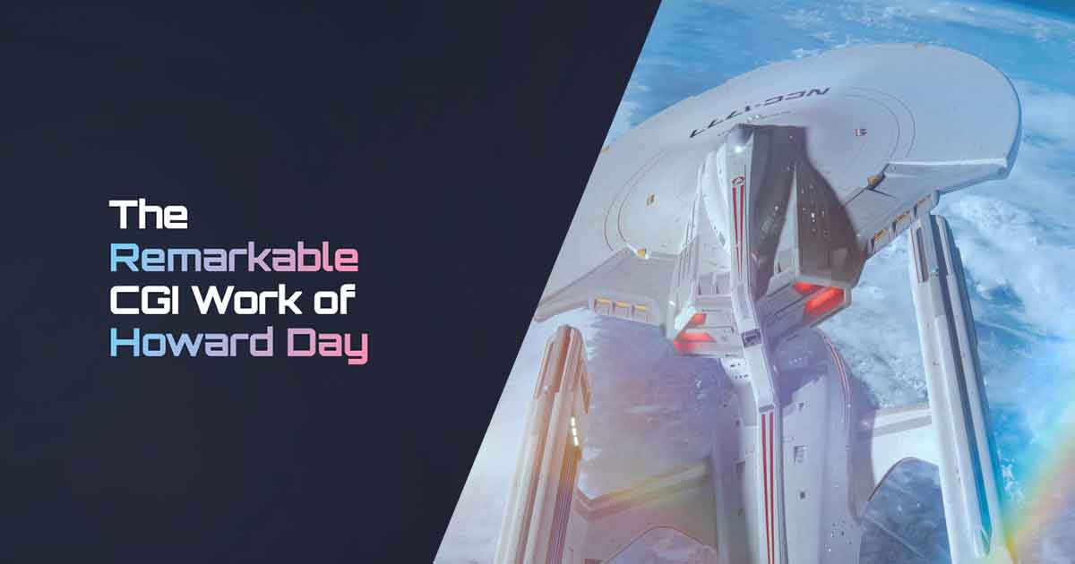 Cinema-quality starship render by Howard Day