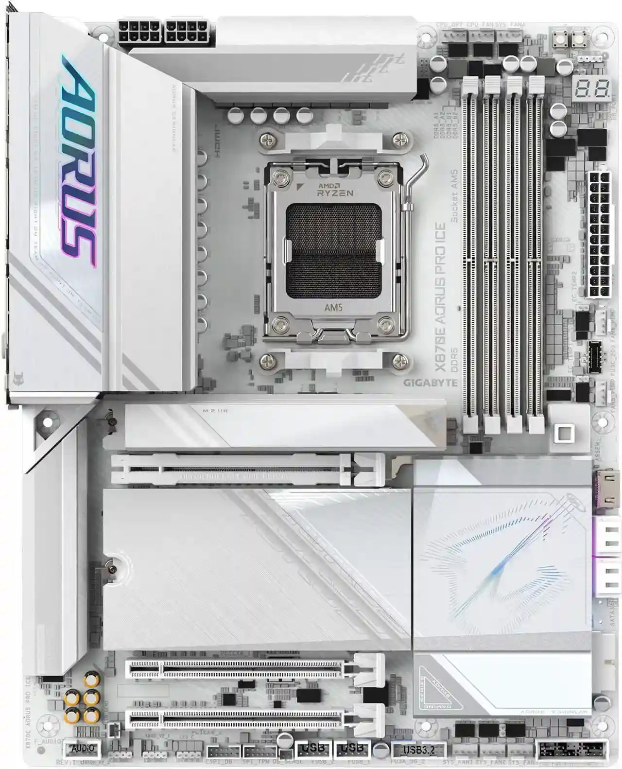 GIGABYTE X870E AORUS PRO ICE AMD AM5 Motherboard, ATX