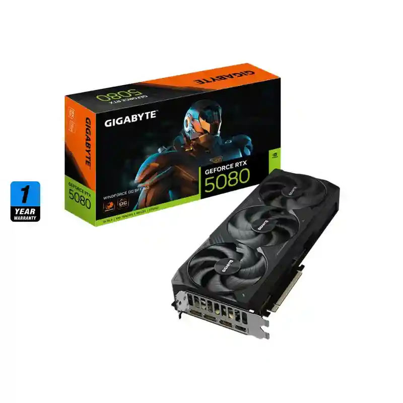 Gigabyte GeForce RTX™ 5080 WINDFORCE OC 16GB