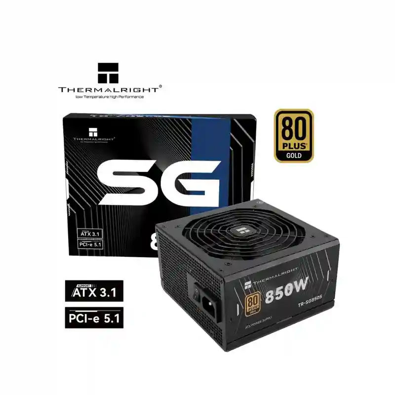 850W Thermalright SG850S  80+ Gold Power Supply, Black