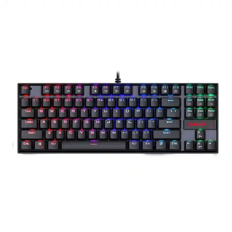 Redragon K552 Kumara RGB Wired Gaming Keyboard – Black-WHITE