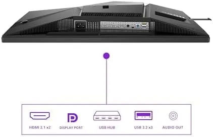 AOC Agon Pro AG326UD - 32 Zoll UHD OLED Gaming Monitor, 165 Hz, 0.03 ms, HDR400, FreeSync Prem. Pro, G-Sync comp. (3840x2160, 2X HDMI 2.1, 1x DP 1.4, USB Hub) schwarz grau