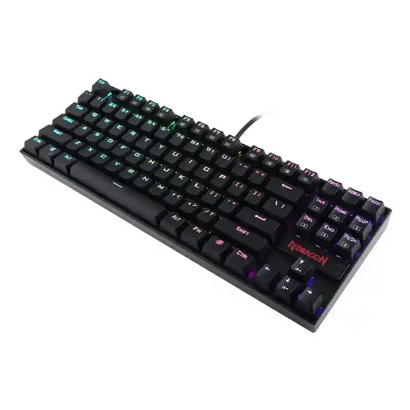 Redragon K552 Kumara RGB Wired Gaming Keyboard – Black-WHITE