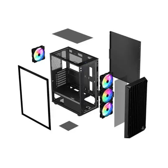 SAMA 205A Tempered Glass ATX Mid Tower Case