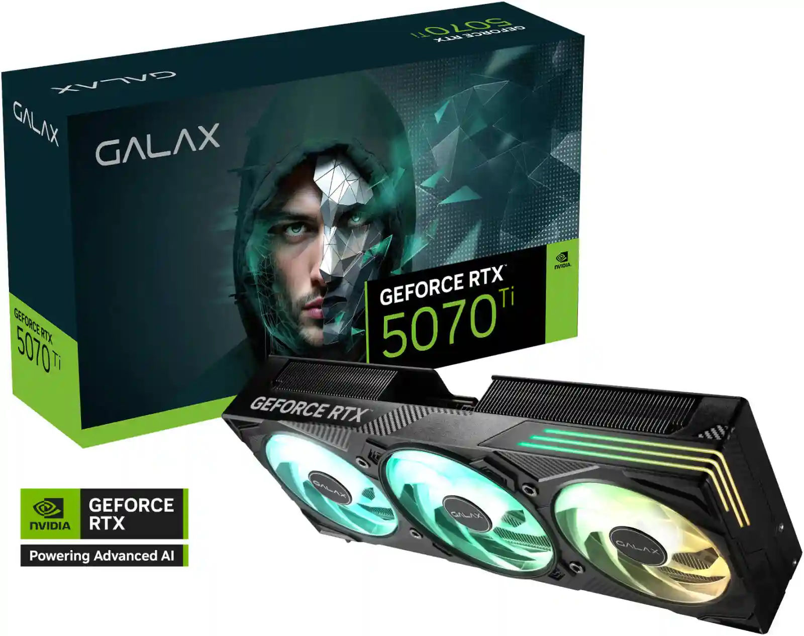 GALAX GeForce RTX 5070 Ti EX Gamer 1-Click OC Graphics Card, 16GB