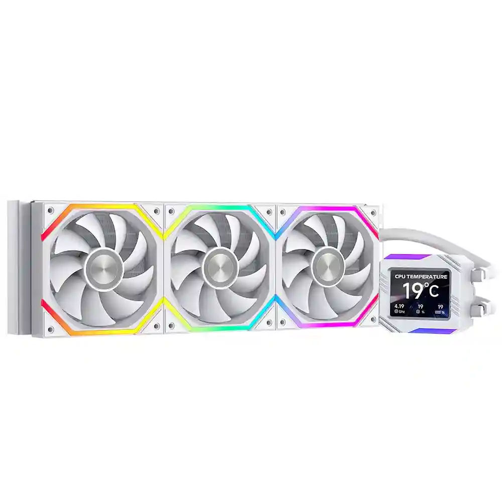 Astroshel V2G 360 Argb Water Cooling CPU Cooler|3 * 120mm PWM Fans with 2000RPM|Customizable LCD Digital Display Screen for Intel LGA1851/1700/1200/115X AMD AM4/AM5