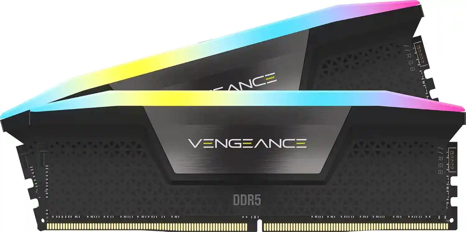 VENGEANCE® RGB 32GB (2x16GB) DDR5 DRAM 7200MT/s CL34 Memory Kit — Black