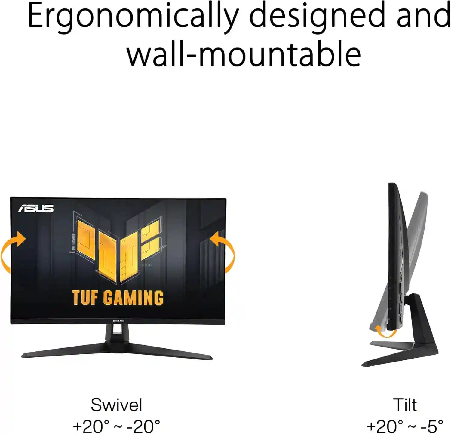 ASUS TUF Gaming 27” 1440P HDR Monitor (VG27AQ3A) – QHD (2560 x 1440), 180Hz, 1ms, Fast IPS, 130% sRGB