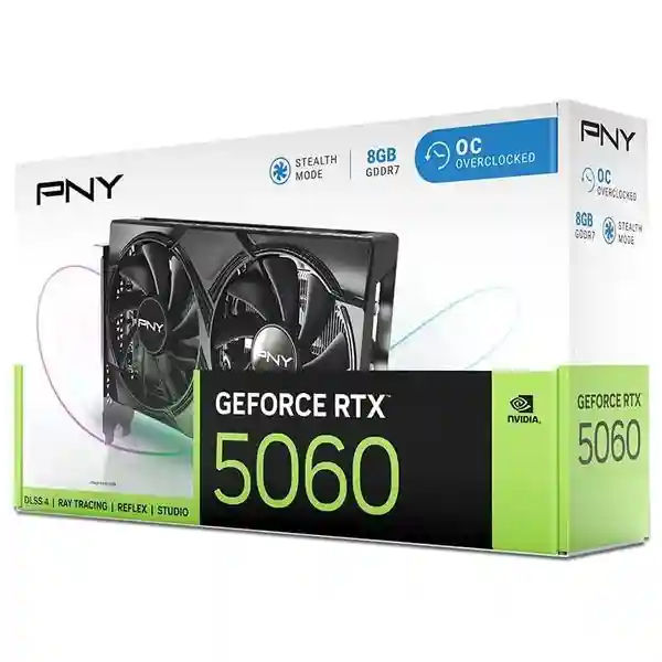 PNY NVIDIA GeForce RTX - 5060 8GB - Graphics Card - Dual Fan - Black