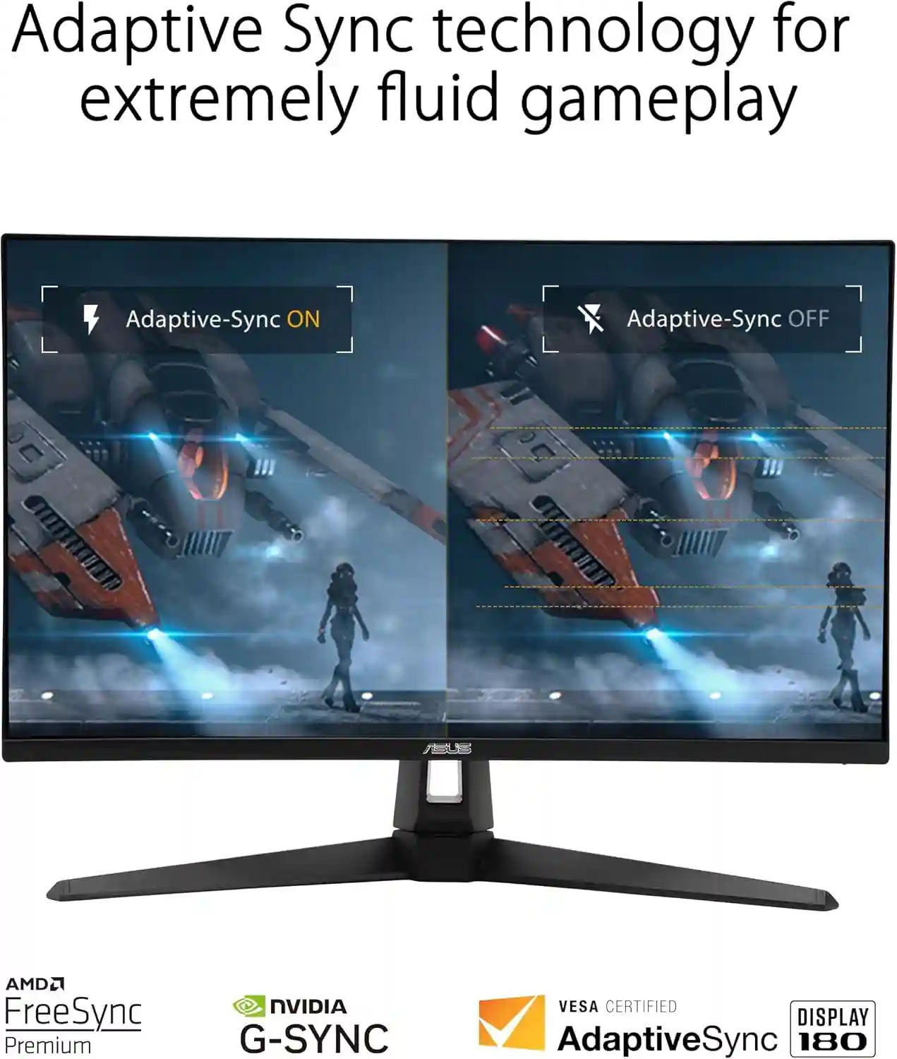 ASUS TUF Gaming 27” 1440P HDR Monitor (VG27AQ3A) – QHD (2560 x 1440), 180Hz, 1ms, Fast IPS, 130% sRGB