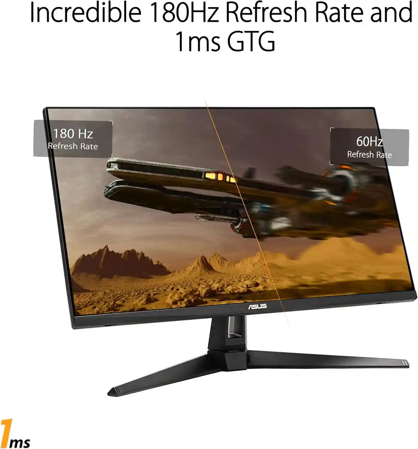 ASUS TUF Gaming 27” 1440P HDR Monitor (VG27AQ3A) – QHD (2560 x 1440), 180Hz, 1ms, Fast IPS, 130% sRGB