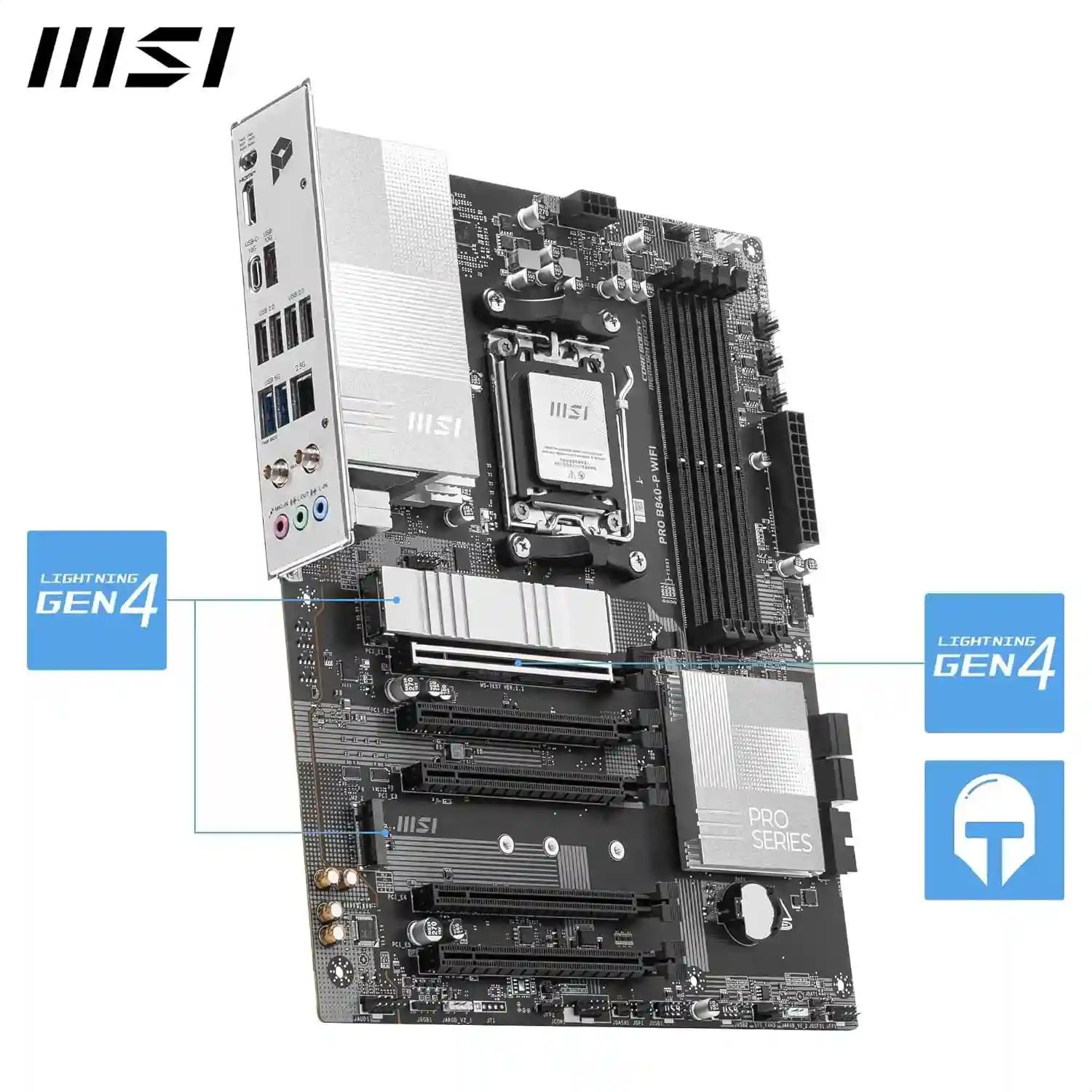 MSI PRO B840-P WiFi Motherboard, ATX