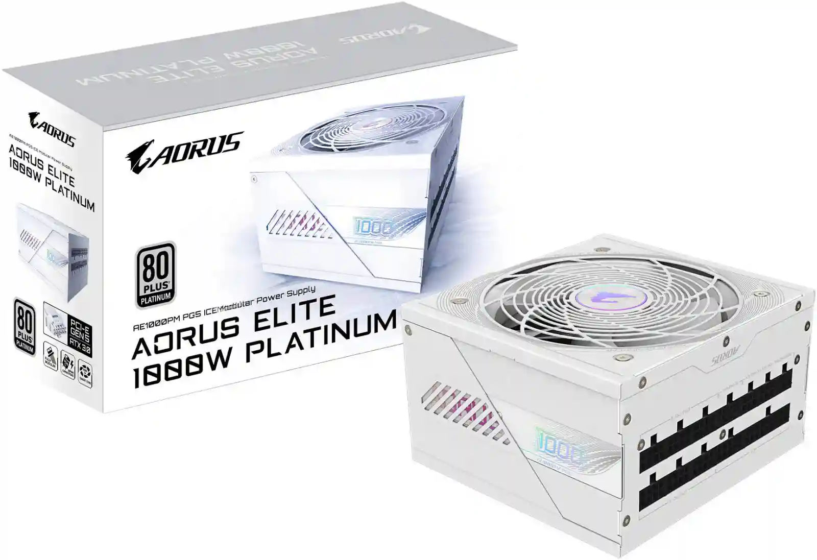 AORUS ELITE P1000W 80+ Platinum Modular PCIe 5.0 ICE