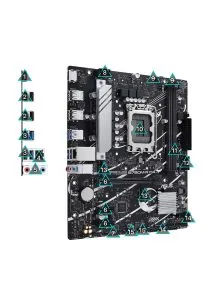 ASUS PRIME B760M-R D4 Socket LGA 1700 Motherboard