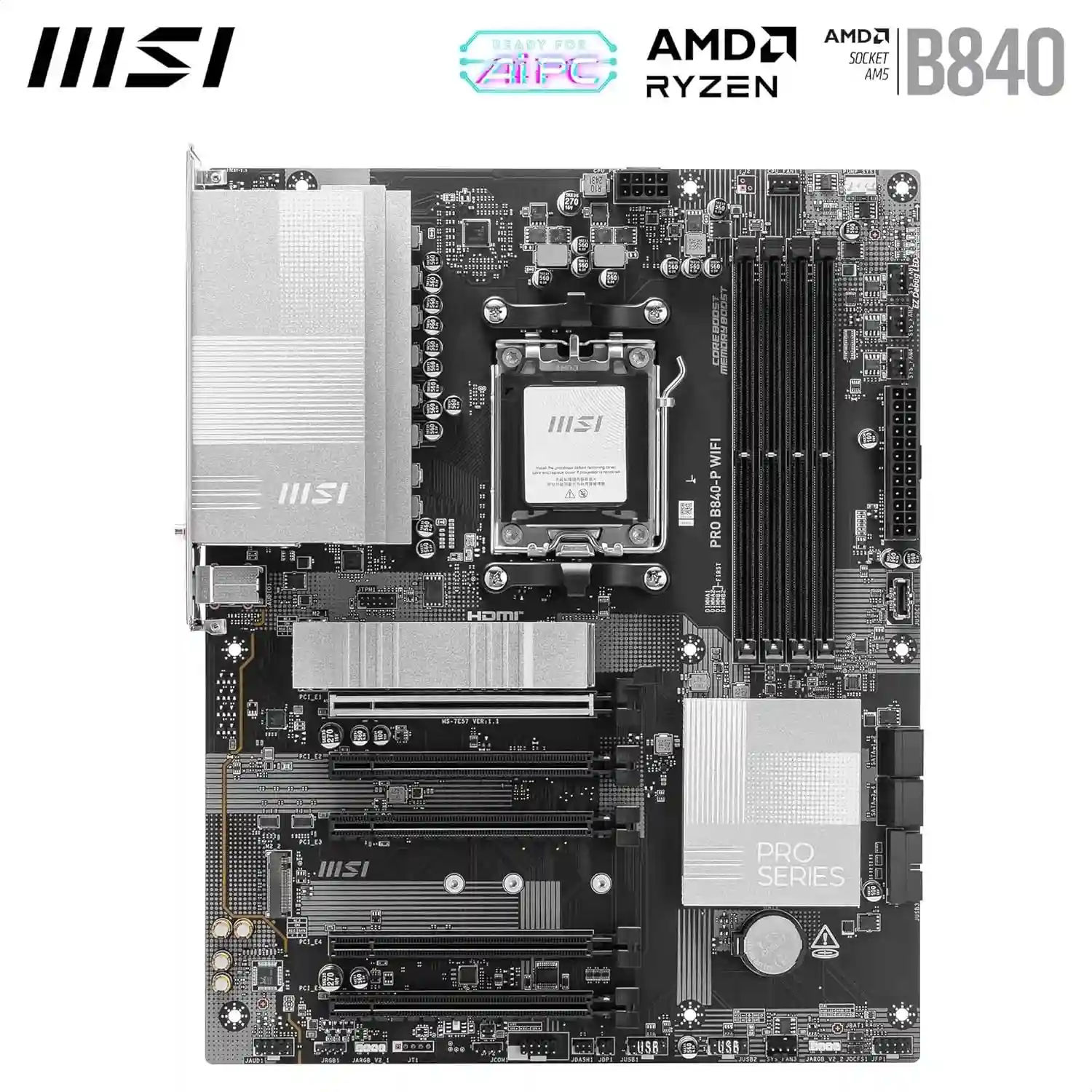 MSI PRO B840-P WiFi Motherboard, ATX