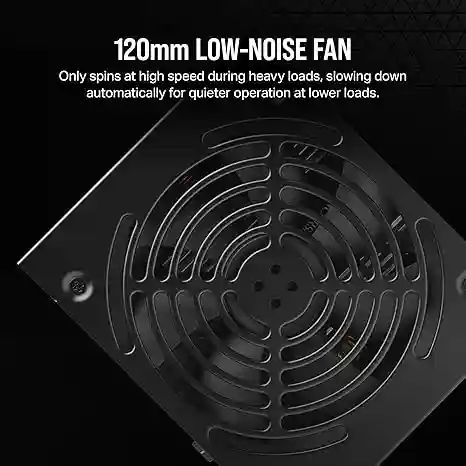 CORSAIR CX650 80 Plus Bronze Non Modular Low-Noise ATX 650 Watt Power Supply - NA - Black